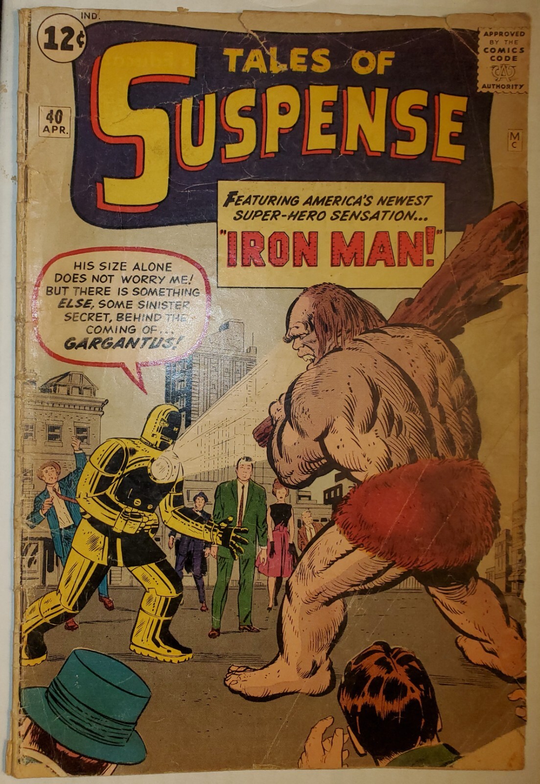 Tales of Suspense #40 Marvel Comics 2nd App Iron Man! April 1963 (GD See Pics)