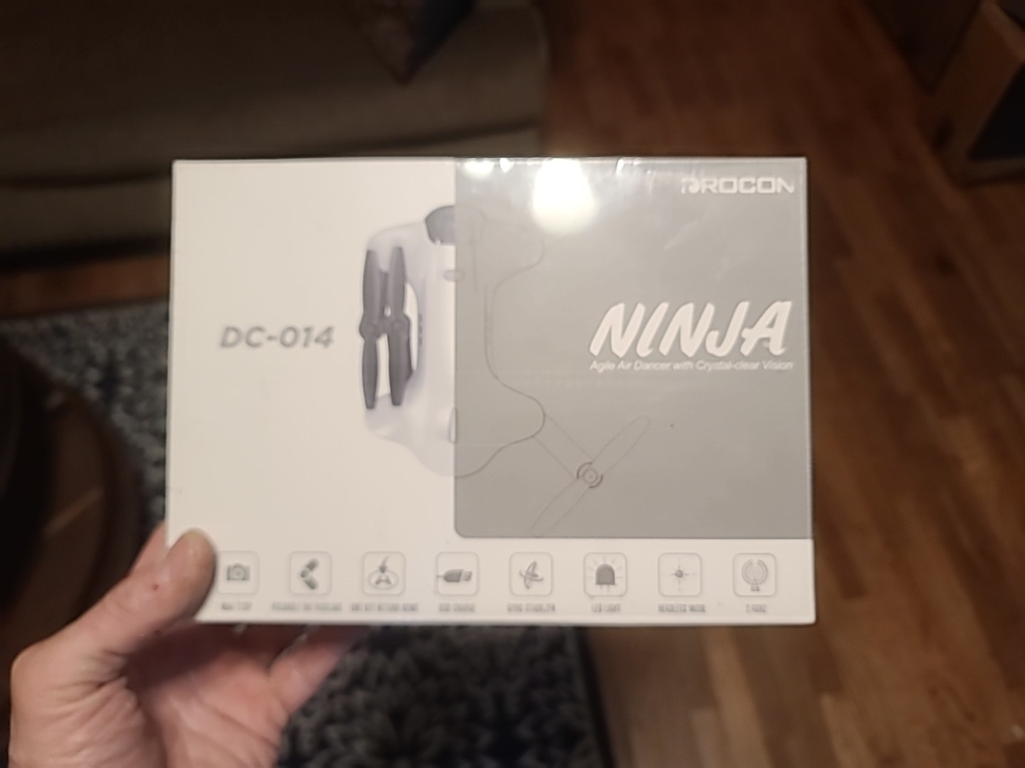 Drocon DC-014 Remote Controller Foldable 1080P Camera Drone White Sealed Box