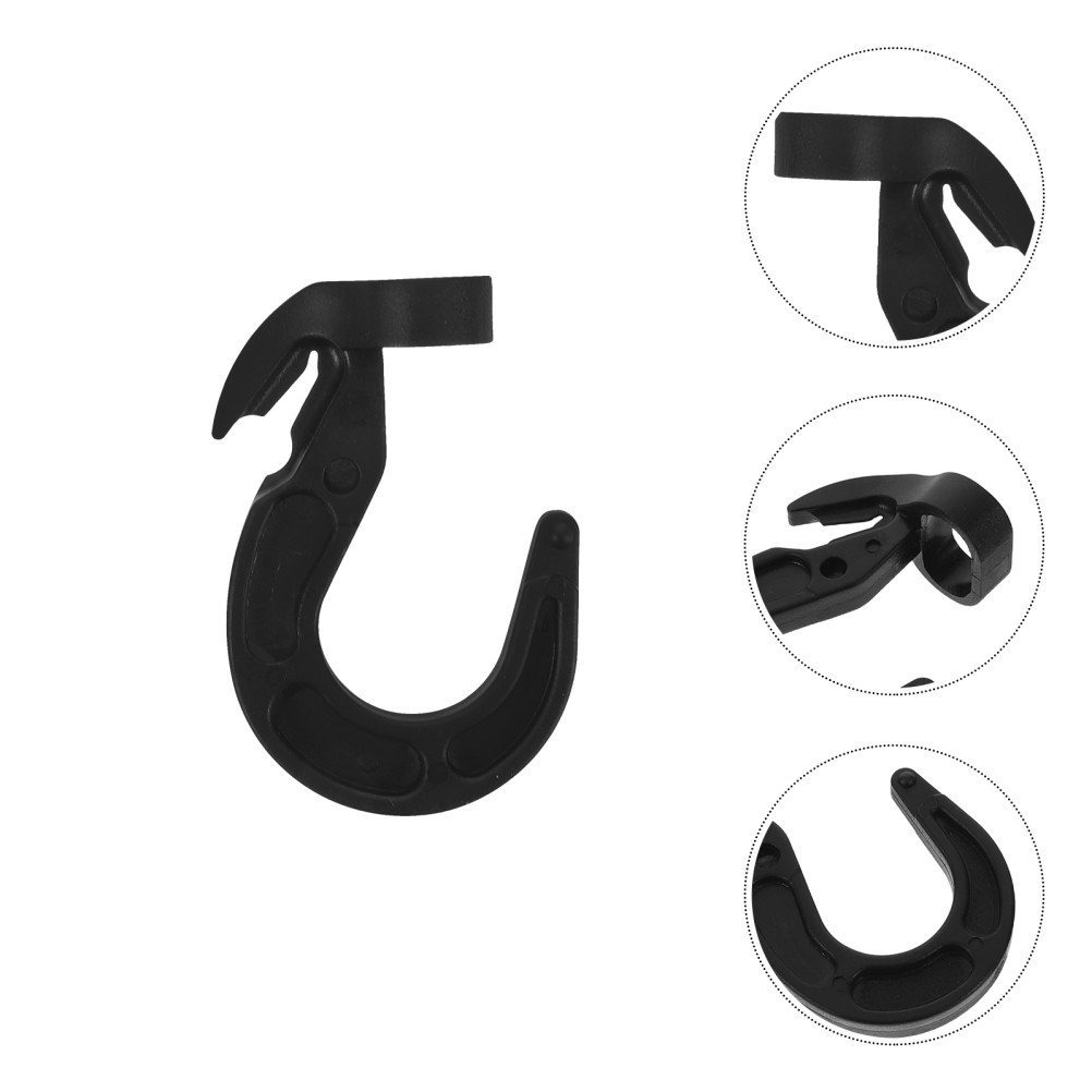  12pcs Elastic Shock Rope Hooks, Plastic Shock Cord Bungee Hooks, End Buckle For