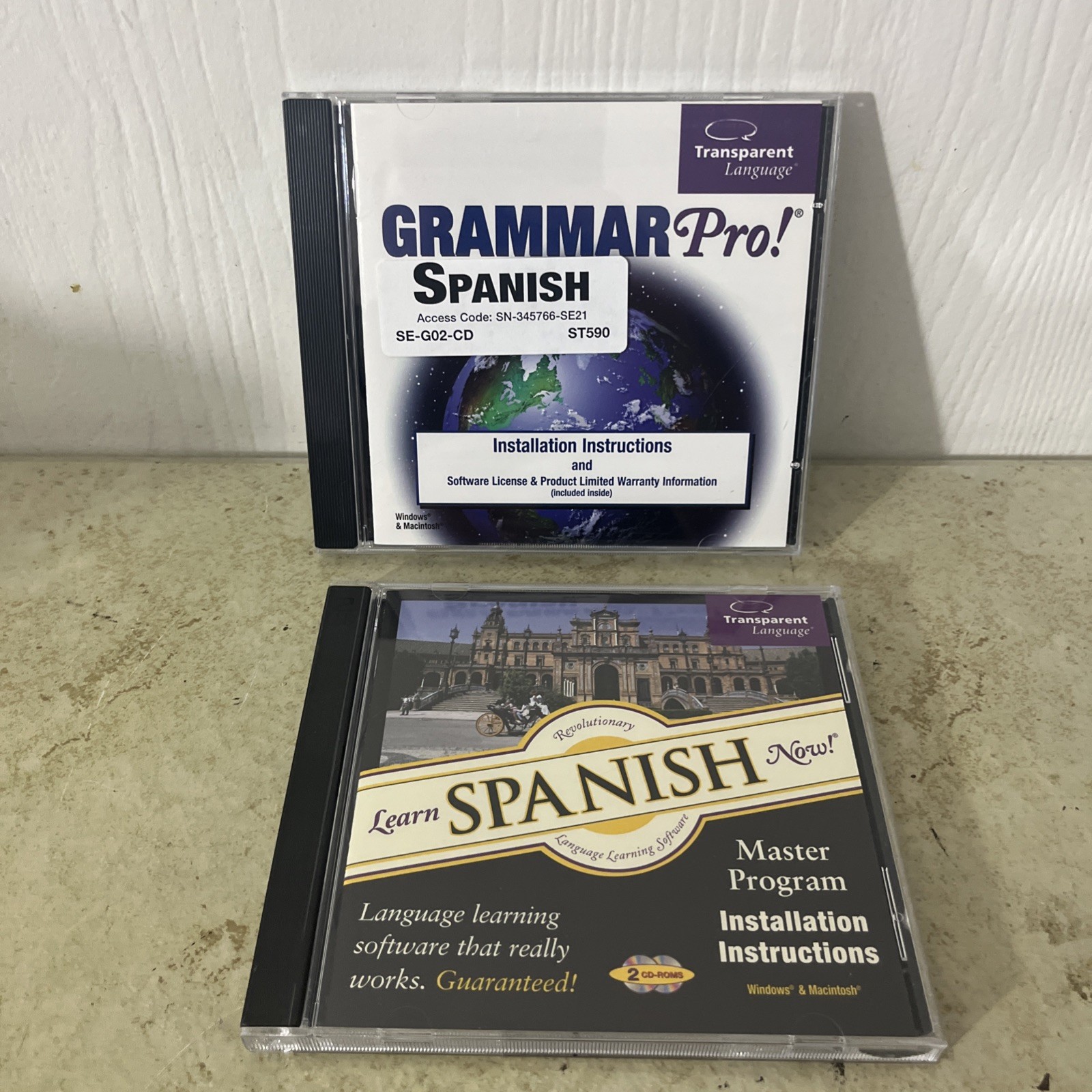 Learn SPANISH Now! Version 7 (2 CD's) for Windows/Mac?&!Spanish Grammar Pro