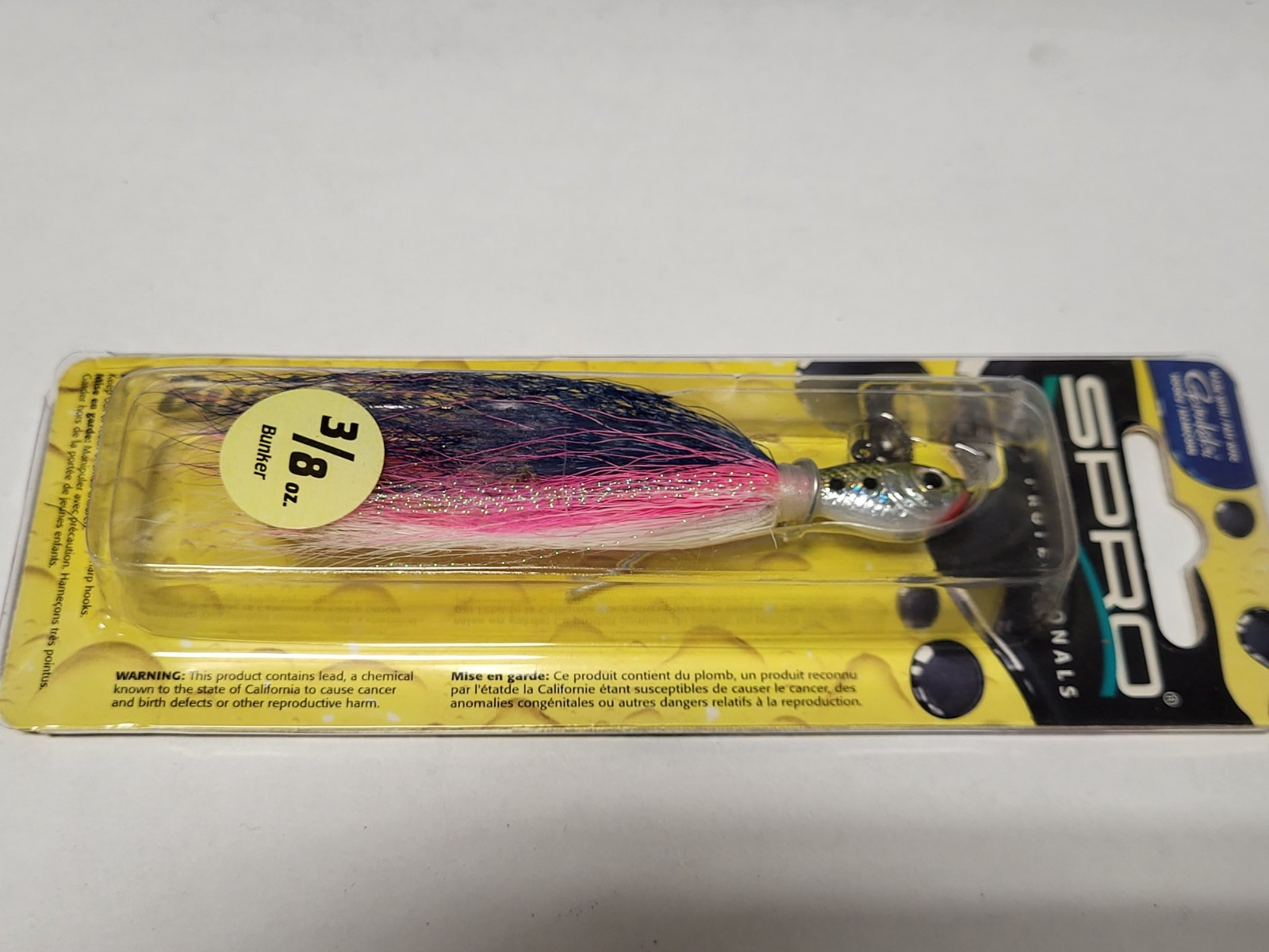 1 Spro Prime Bucktail Jig 3/8 oz. BUNKER - FREE SHIPPING