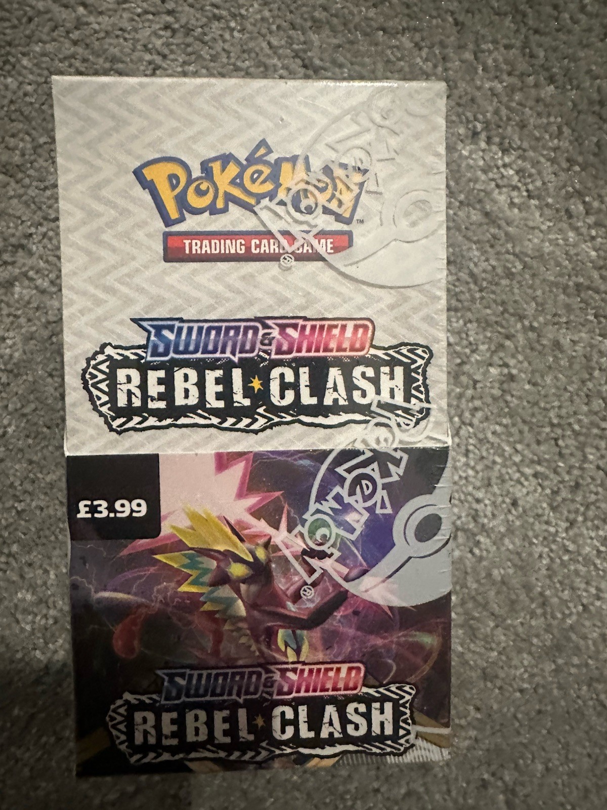 Pokemon TCG Rebel Clash Half Booster Box, 18 Packs, Sealed 
