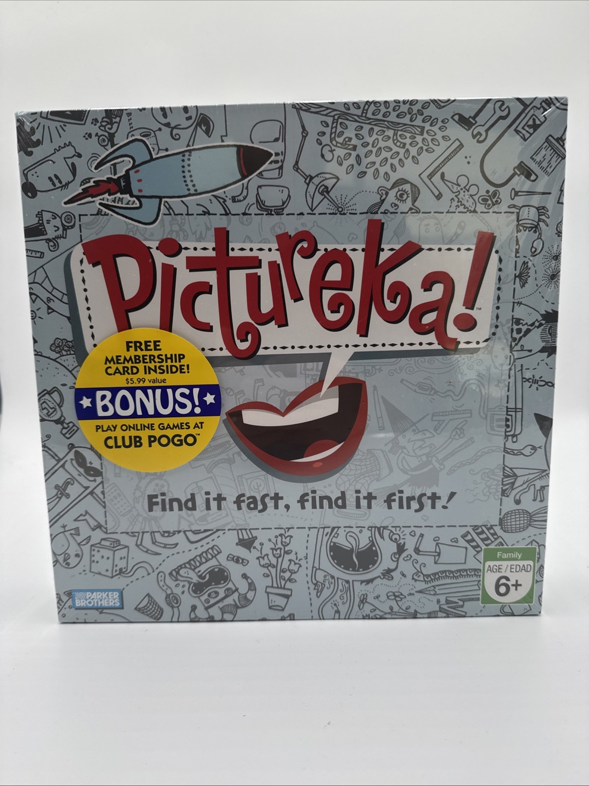 Pictureka Board Game Parker Brothers Family Game Hasbro 2007 New Sealed