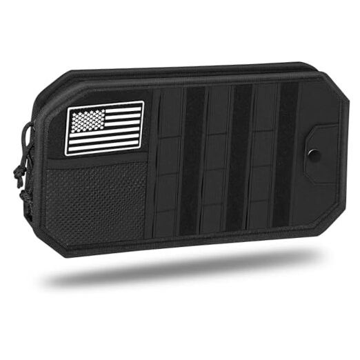 Car Sun Visor Organizer, Car Visor Organizer with Multi-Pocket Net Black 1 Pcs