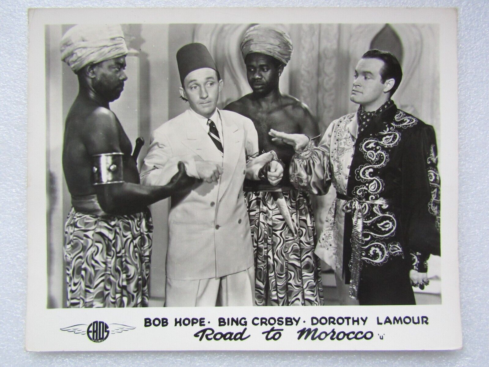 ROAD TO MOROCCO - 1942 Lobby Card 10x8 - Bob Hope, Bing Crosby, Dorothy Lamour