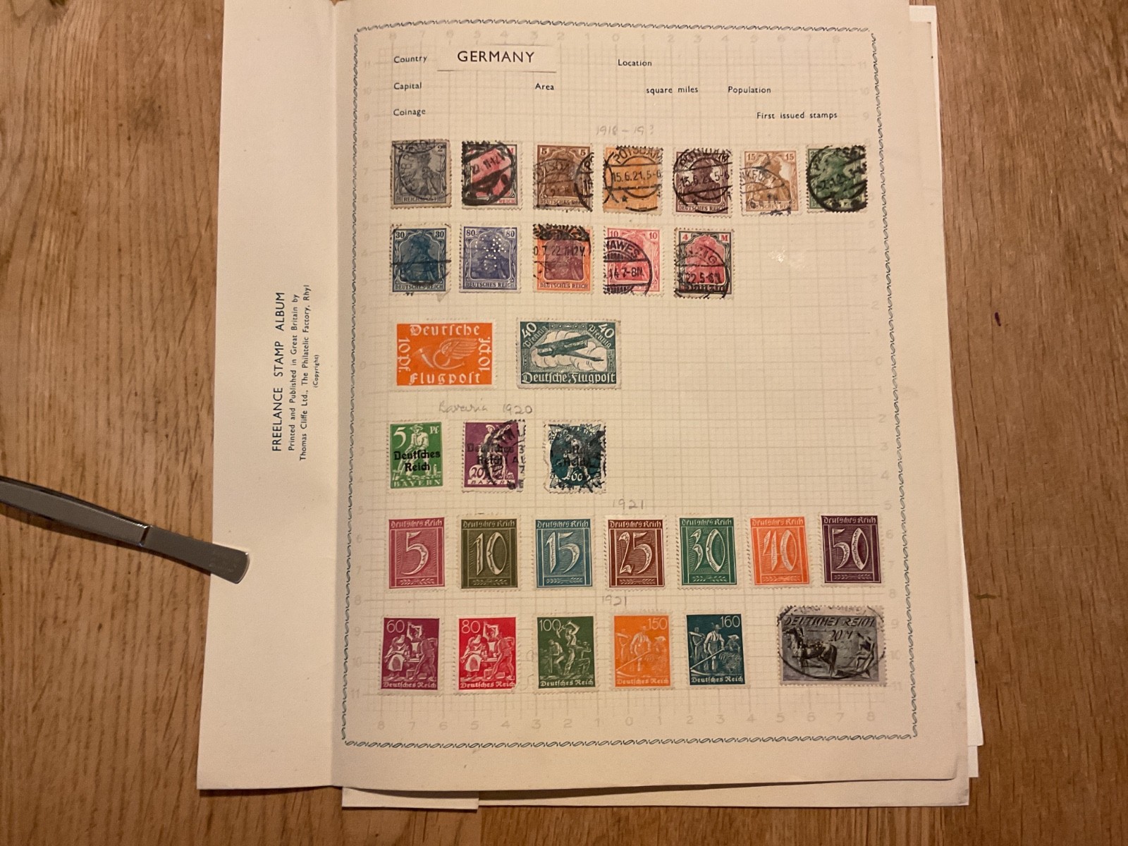 Germany  stamps  on 7 page B3227