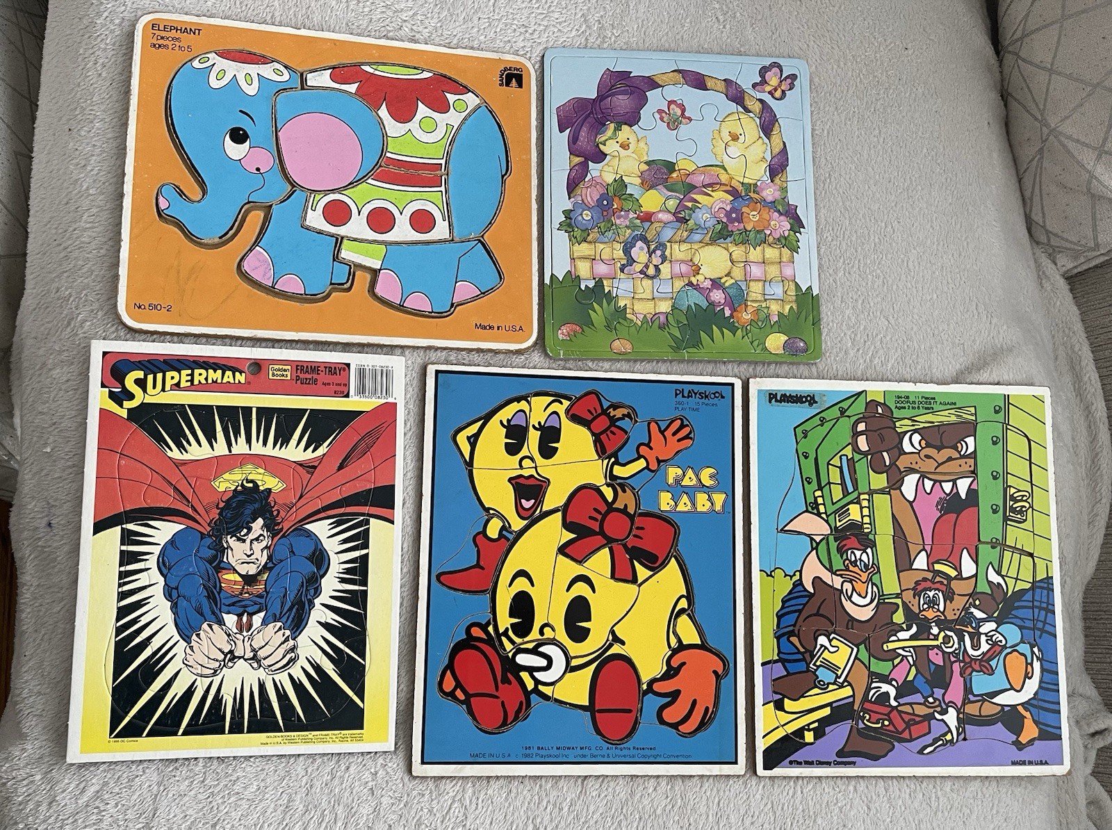 Vintage Frame Tray Puzzle Lot "5"