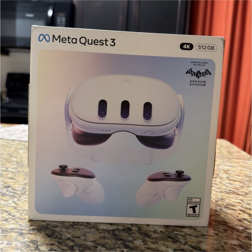 Meta Quest 3 512GB Standalone VR Headset White with Controllers