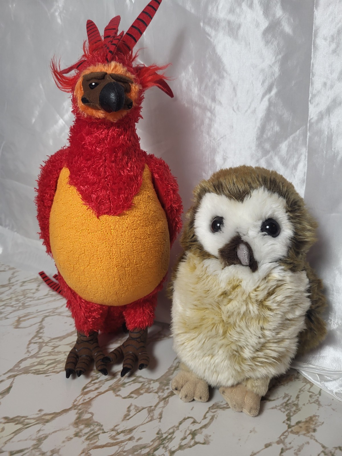 ​Harry Potter Plush Set Fawkes Phoenix & Pigwidgeon Owl Universal Studios
