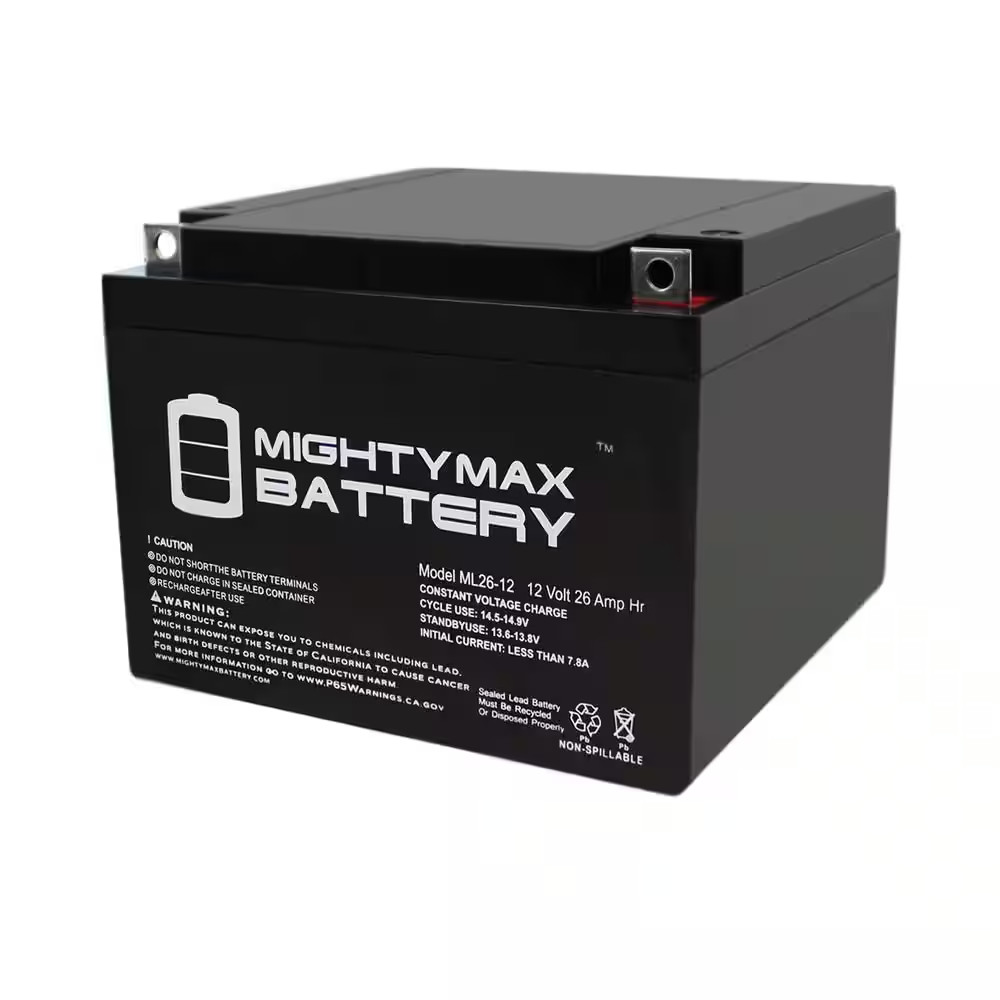 ML26-12 12-Volt 26AH Replacement Battery for Enersys Genesis 12-Volt 24Ah