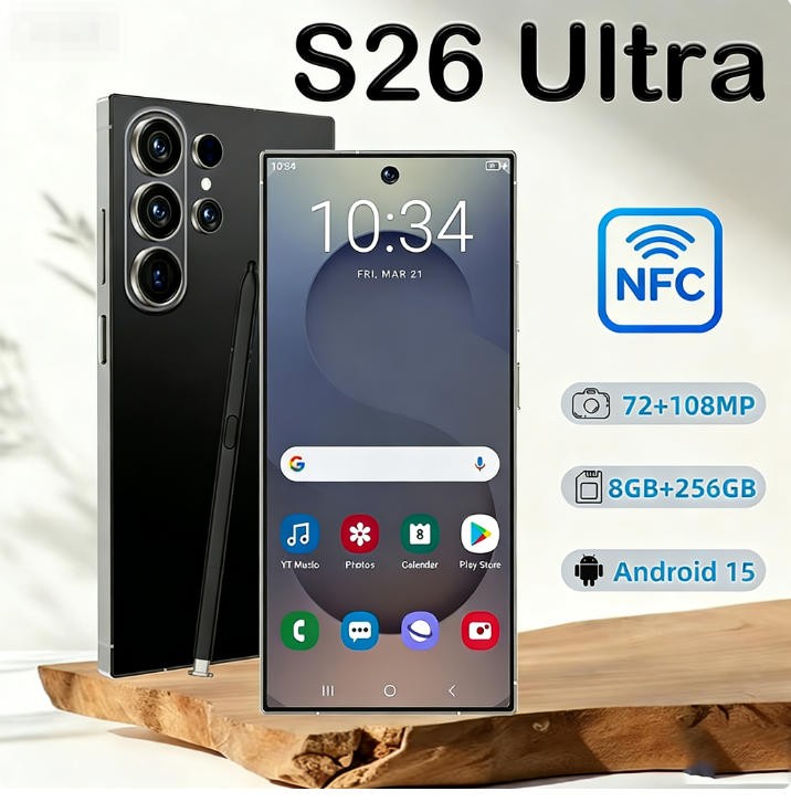 New S26 Ultra 5G Smartphone 6.9" Factory Unlocked Android Cellphones Dual SIM  N