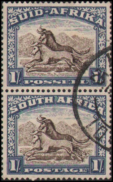 South Africa #62 Used vertical pair