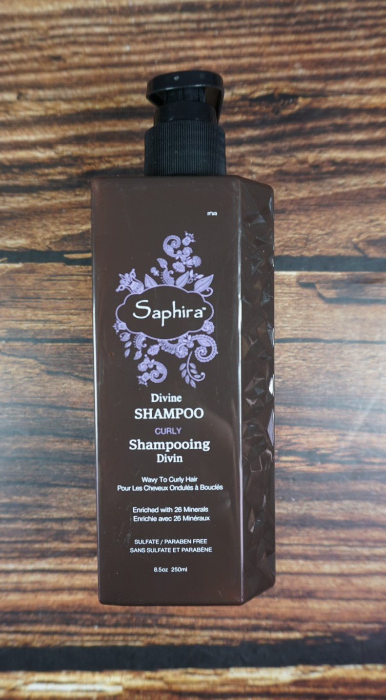Saphira Divine Shampoo Curly 8.5oz/ 250ml NEW