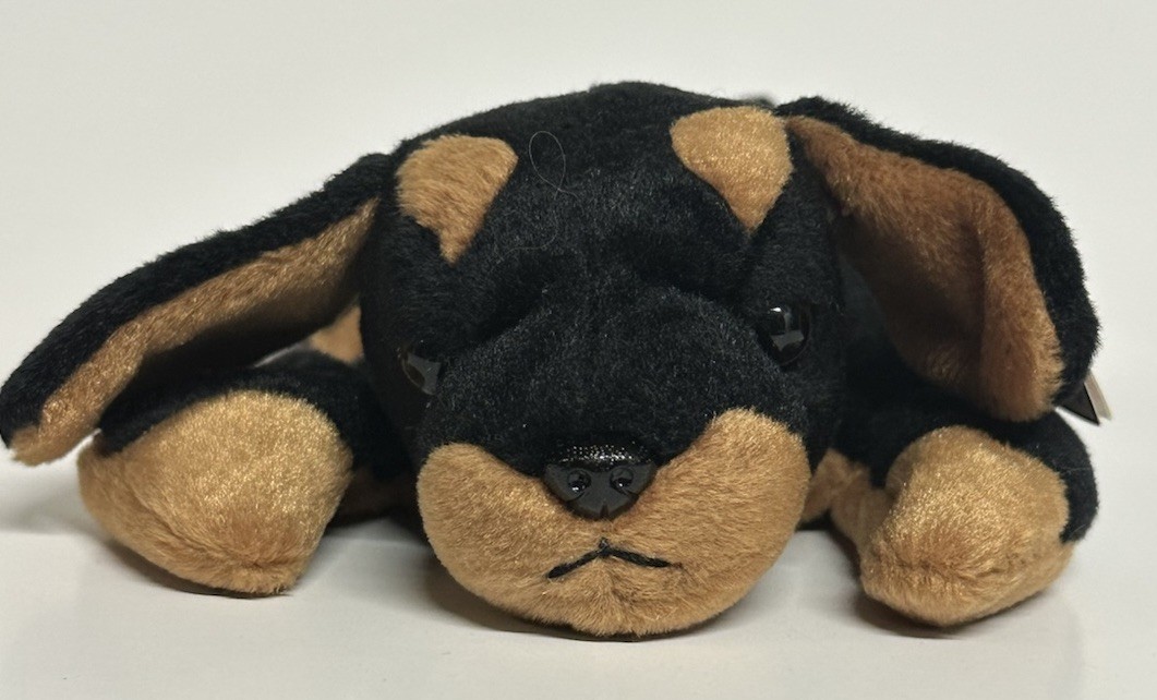 Ty Beanie Baby DOBY Rottweiler Dog 1996 Beanie Babies Collection Plush w/ Tag
