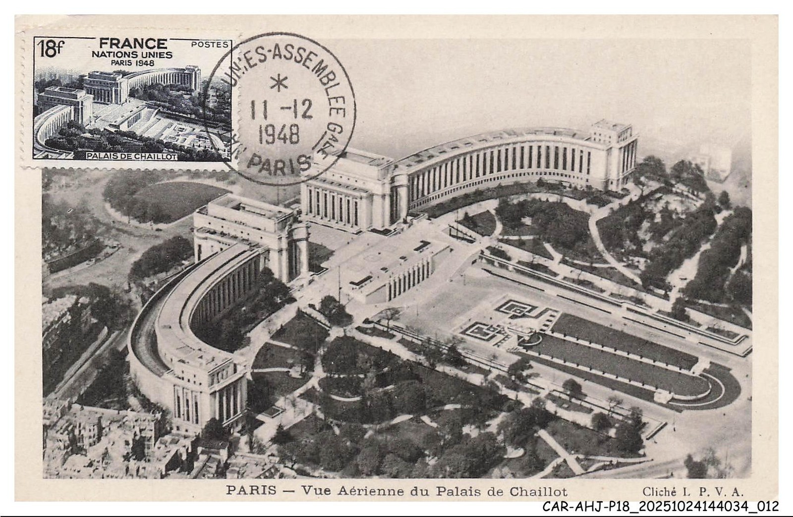 CAR-AHJP18-0845-MAXIMUN - Paris - Aerial View Of The Palais De Chaillot -