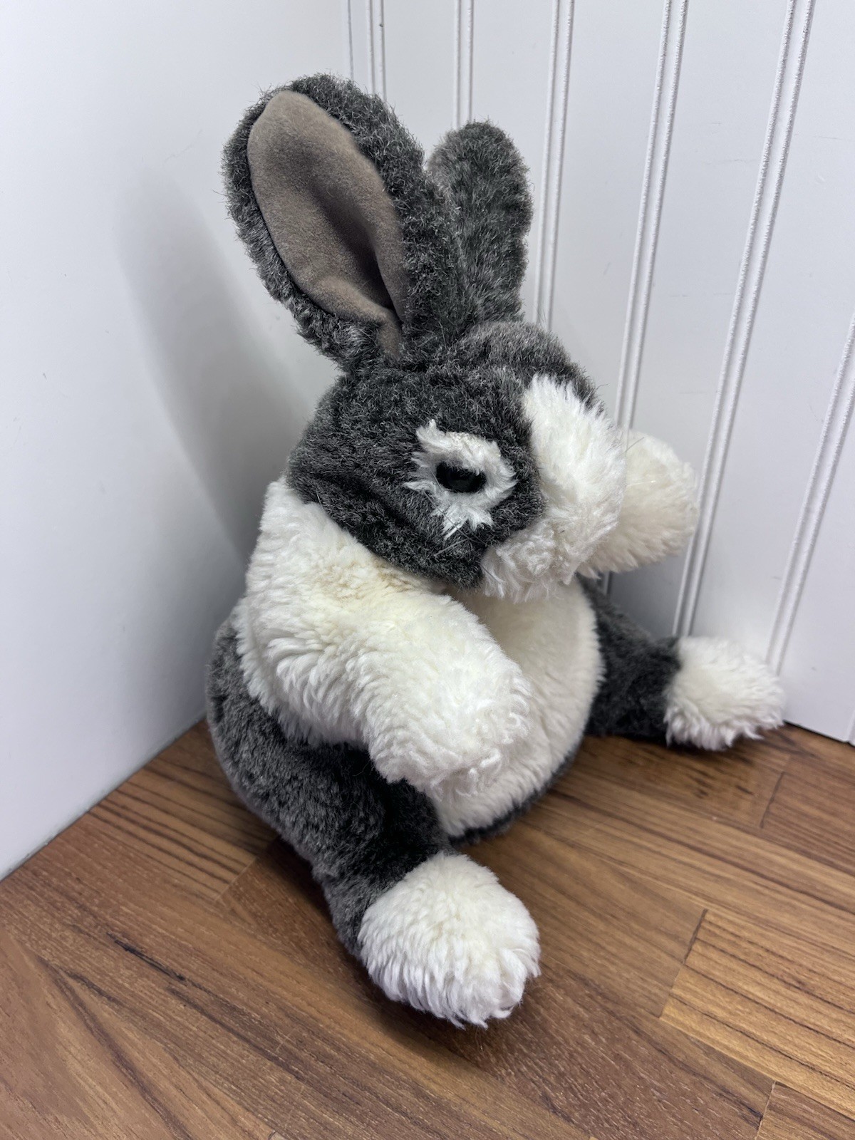 Folkmanis BABY DUTCH RABBIT 8” Plush Stuffed Animal Hand Puppet Bunny Easter