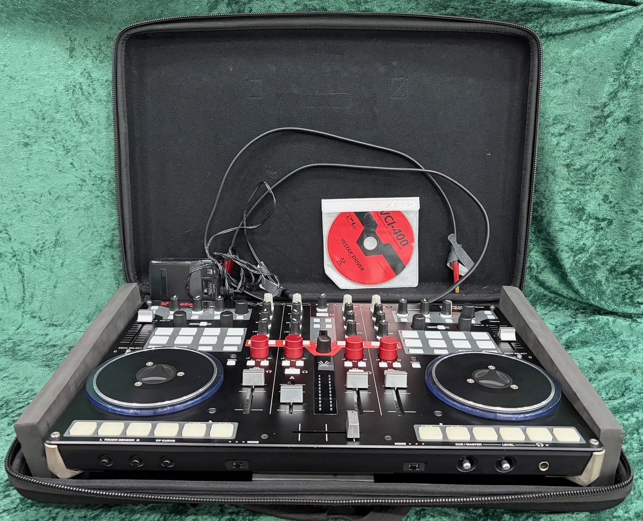 vestax dj mixer and audio controller