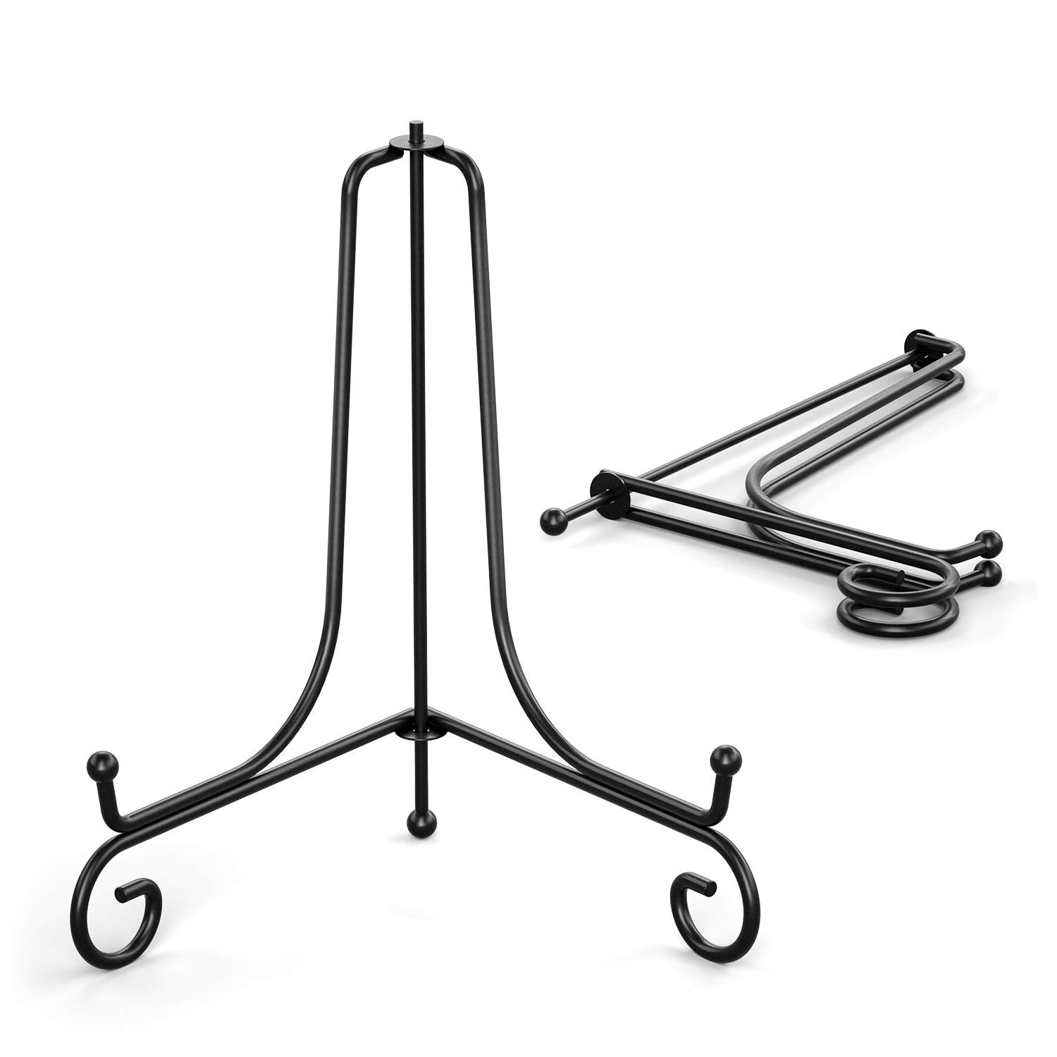 Plate Stands for Display - 10 Inch Plate Holder Display Stand + Metal Easel S...