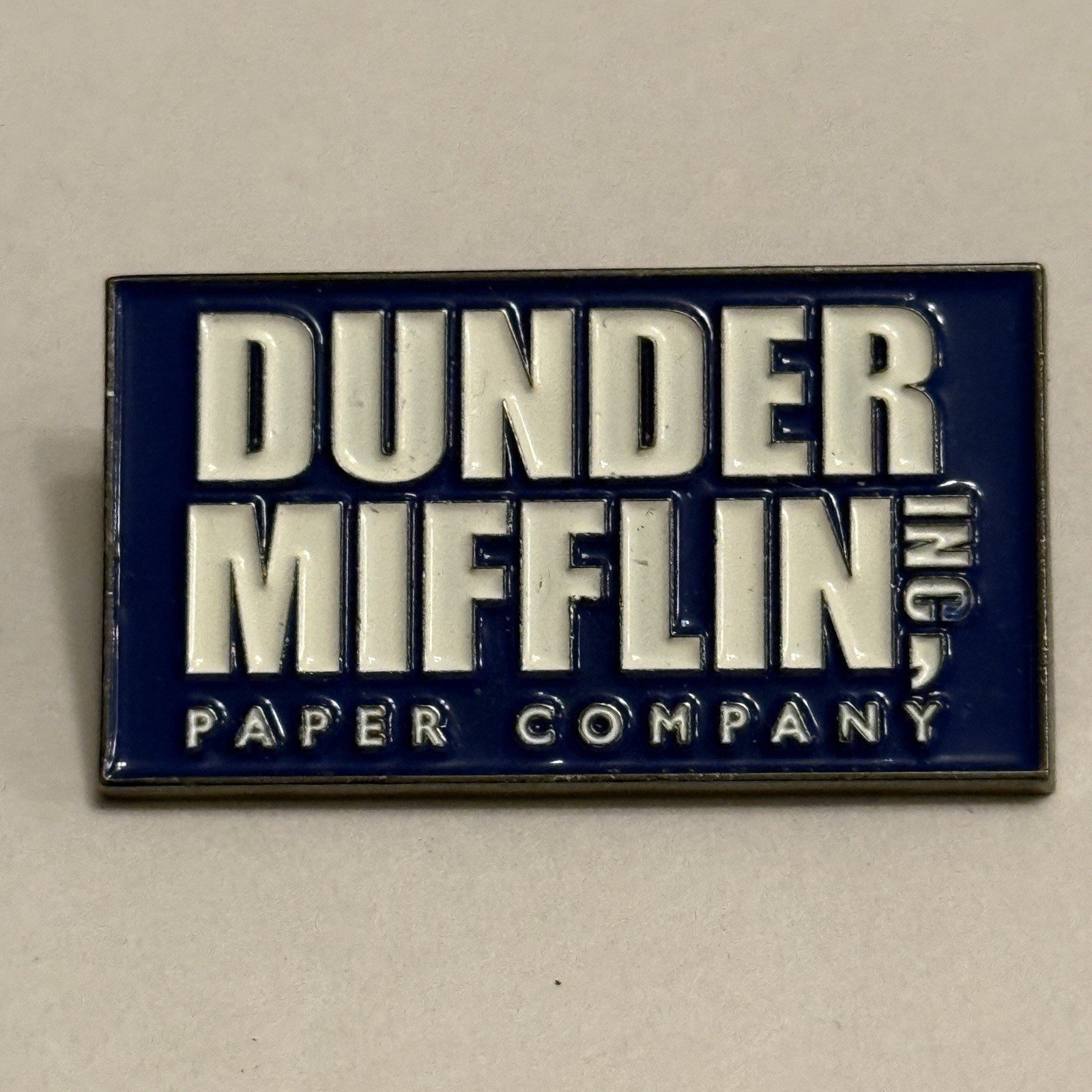 Dunder Mifflin Inc. Paper Company Enamel Lapel Pin The Office TV Show