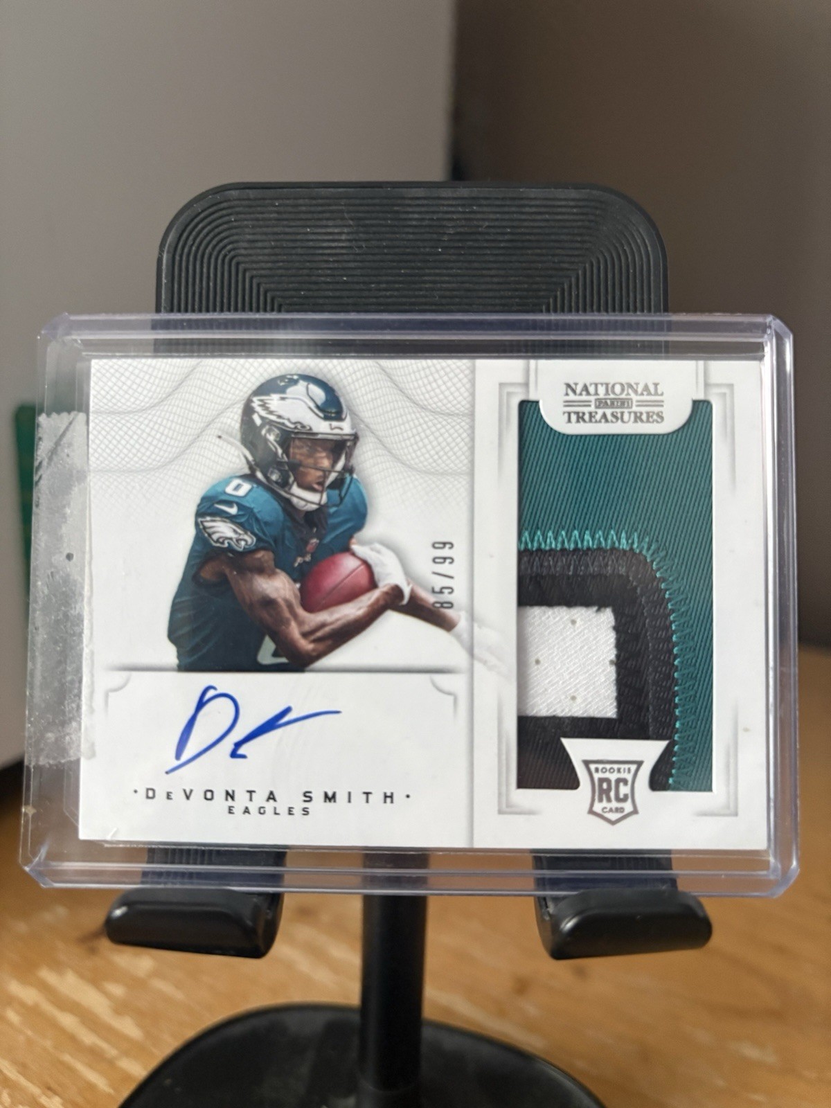 2021 Panini National Treasures Rookie Patch Auto DeVonta Smith #160 /99 Eagles