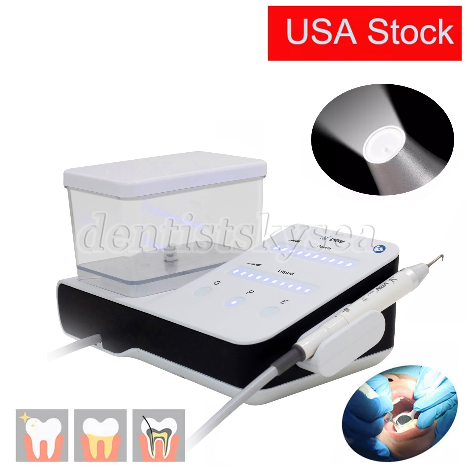 Dental Wireless Control VRN LED Ultrasonic Scaler with Water Tank Handpiece UPS