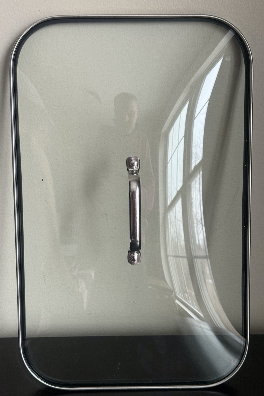 Replacement Glass Lid W/ Handle For PG-1500 Power Smokeless Grill  16" X 10"