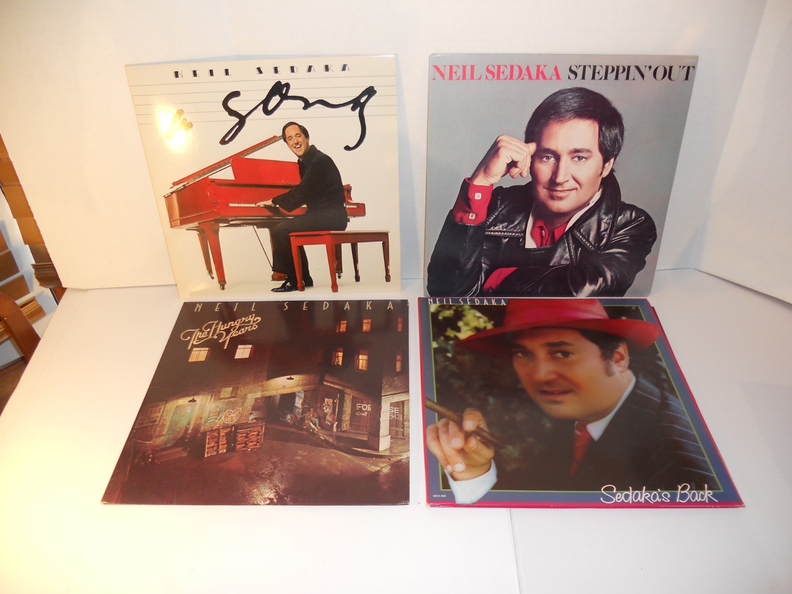 Neil Sedaka "Lot Of 4 LP'S" HUNGRY, A SONG , STEPPIN 1 973-1978~All VG+ EX JZ 36