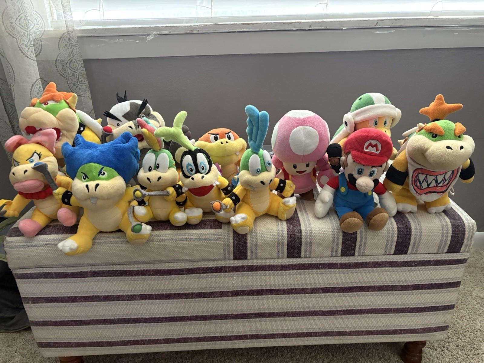 Nintendo Super Mario Brothers Plush Lot Of 12 Plushies Mario Bowser Bowser Jr.