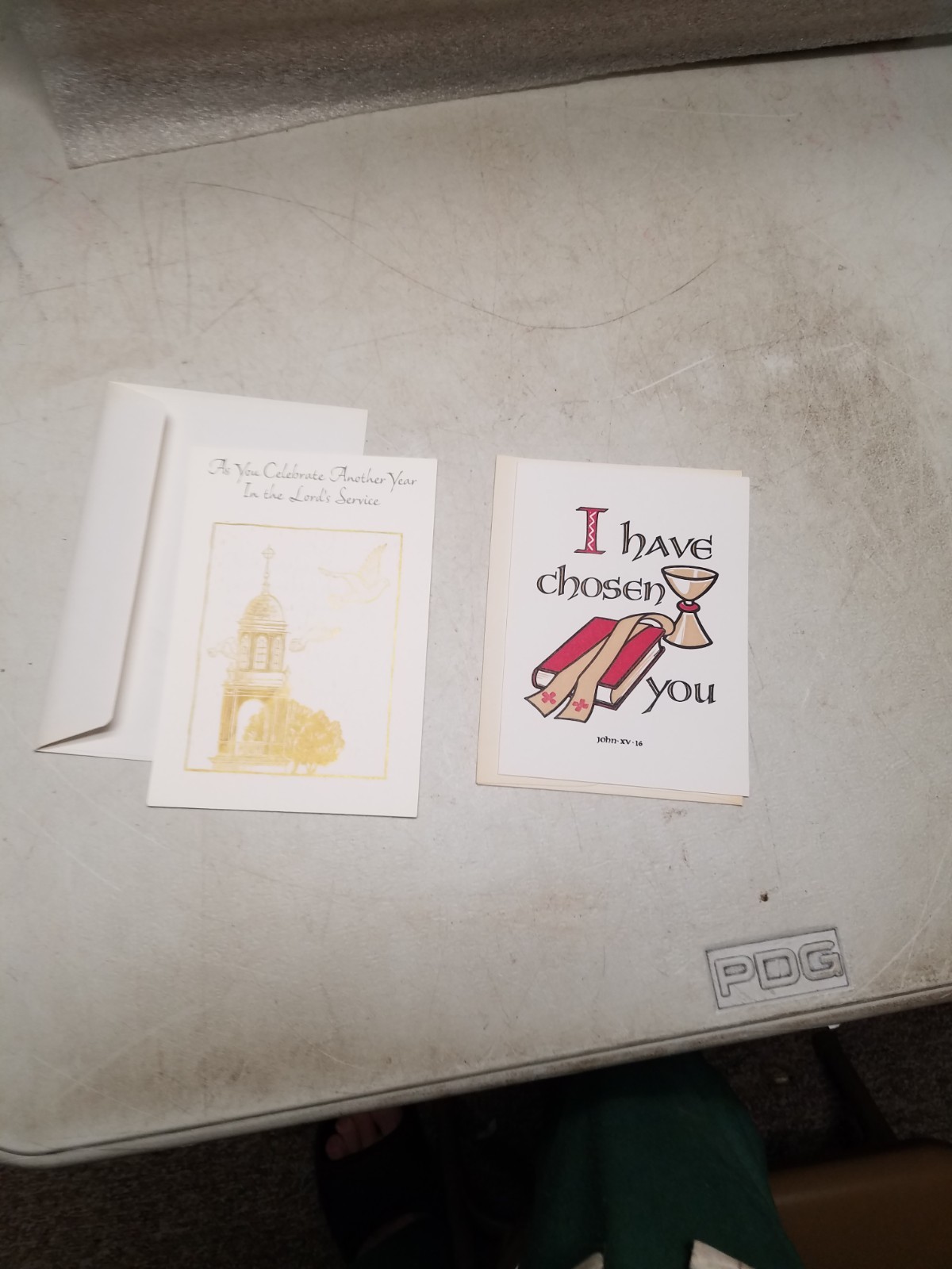 Lot of 2 Ordination Greeting Cards (D)