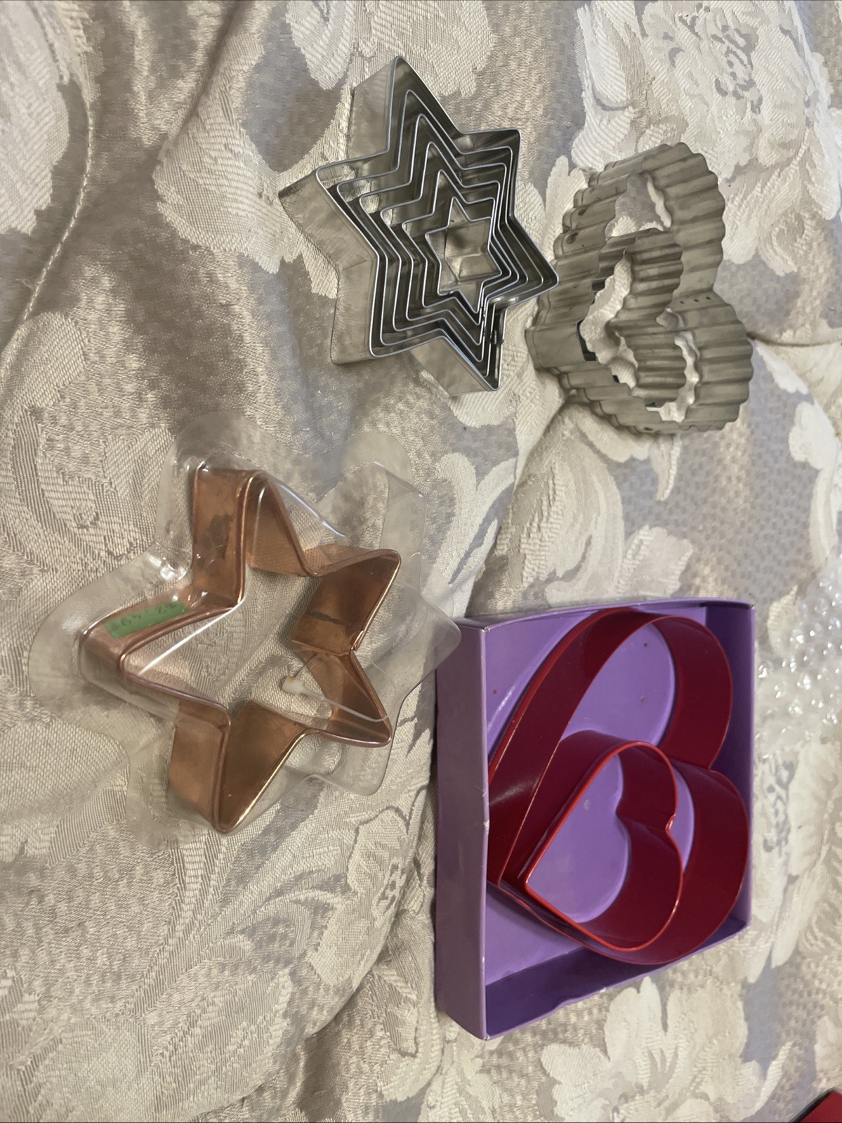 Metal Cookie Cutters Lot Of 11 Different Shapes And Sizes CB1