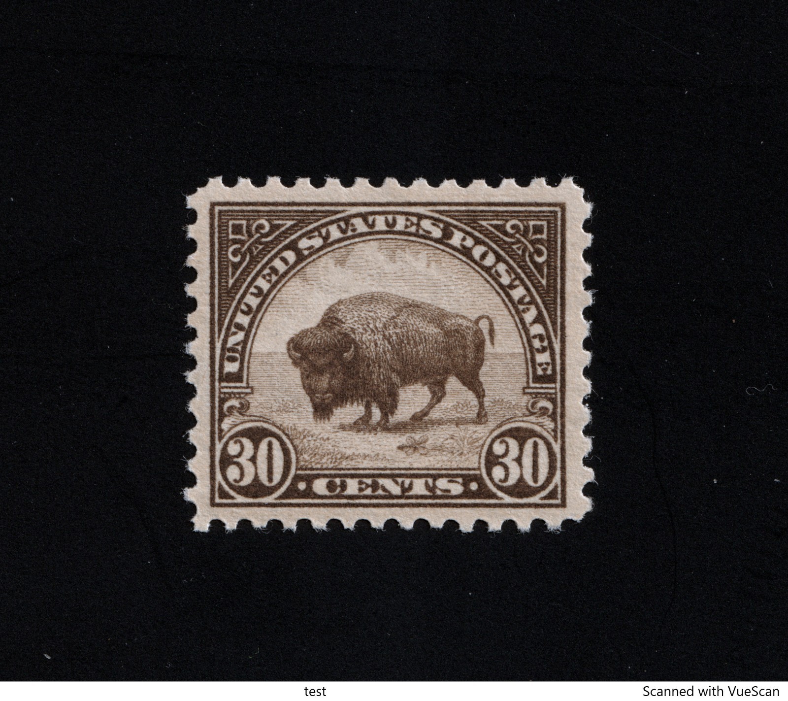 U.S. #569 1923 30c Bison Mint OG NH MNH Crowe Certificate VF/XF-85 SMQ $65