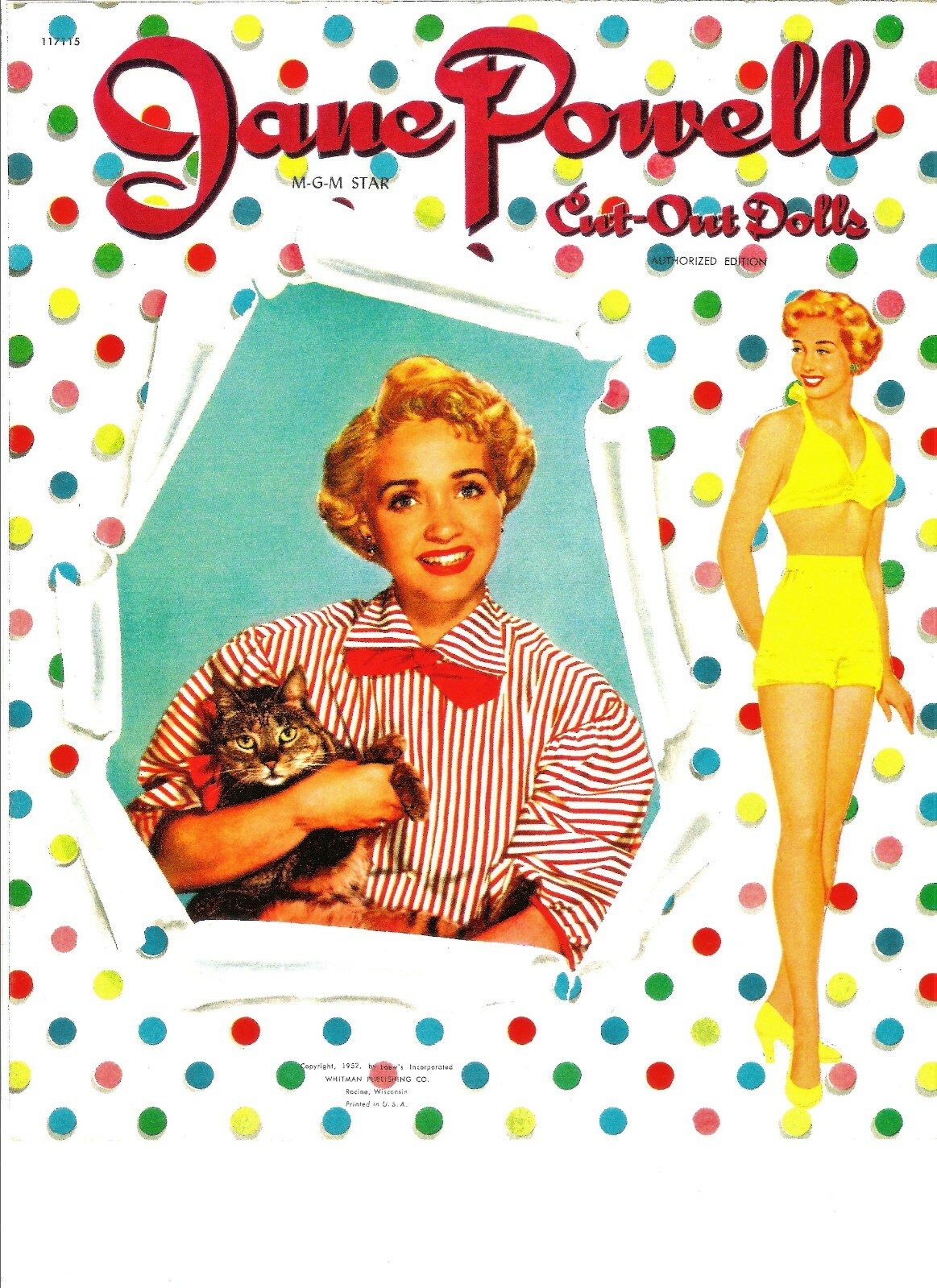 VINTAGE 1952 JANE POWELL PAPER DOLLS~CLASSIC &RARE #1 TOP REPRODUCTION~#1 SELLER