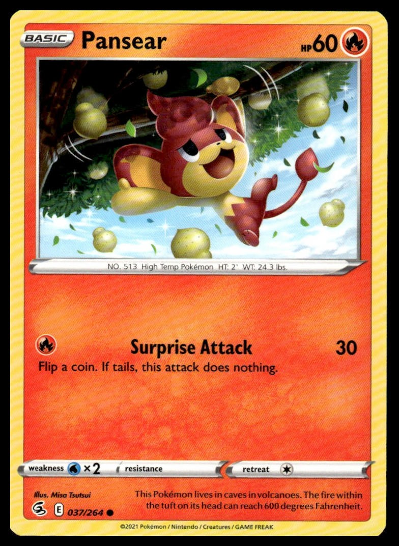 #037/264 Pansear SWSH08: Fusion Strike Common