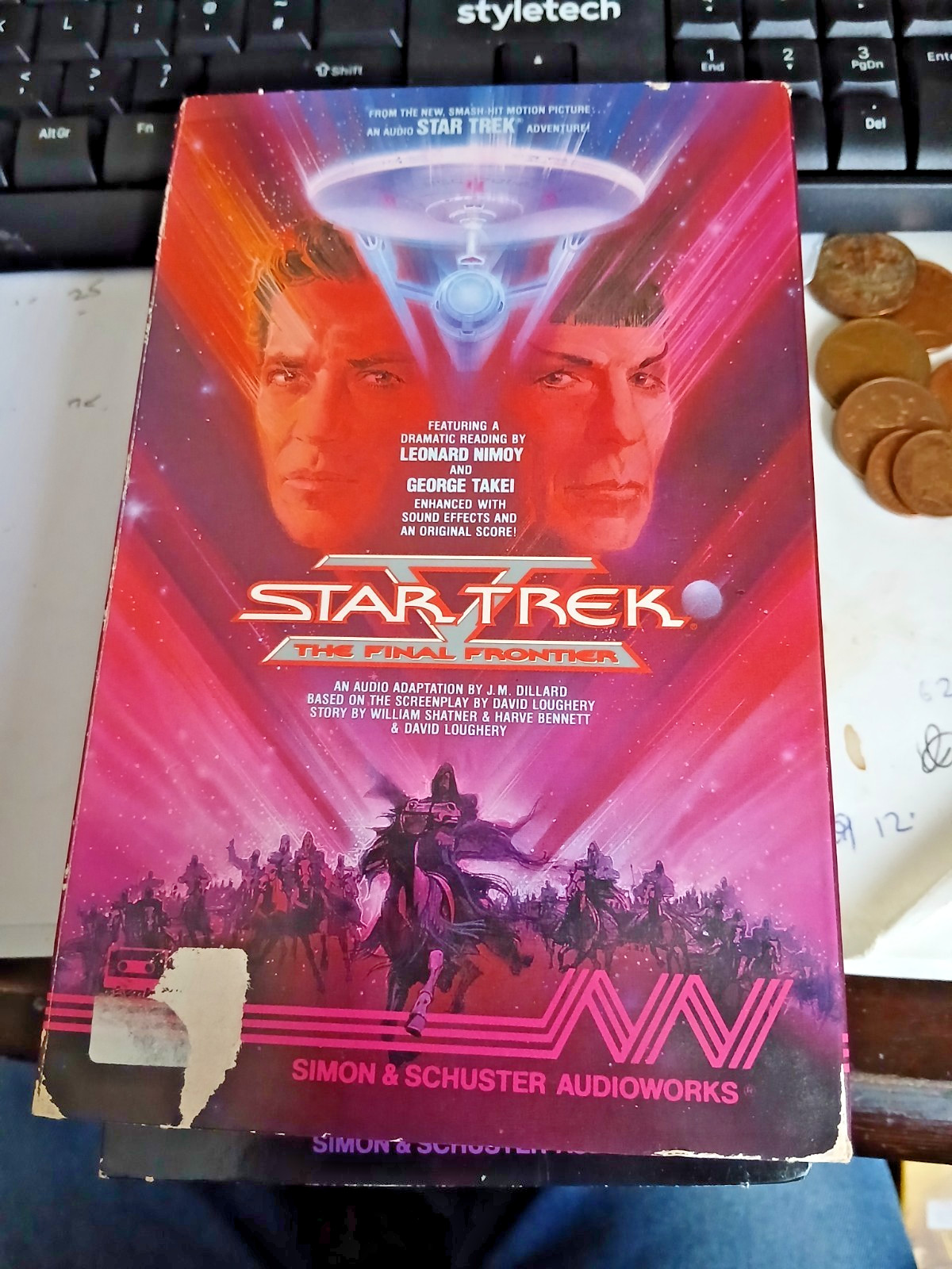 Star Trek V The Final Frontier by J.M. Dillard Audio Book Cassette Vintage 1989
