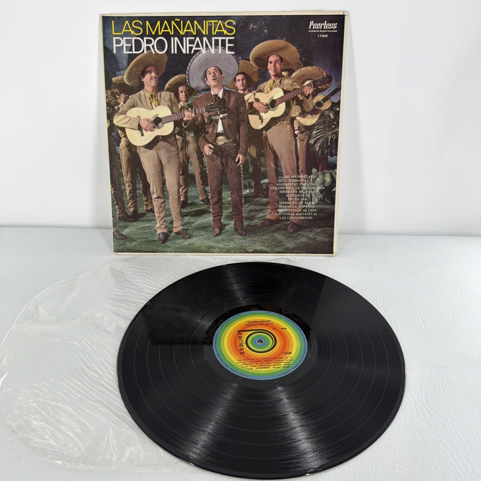 Pedro Infante Las Mañanitas LP Peerless 1750 Mexico Ranchera Vinyl