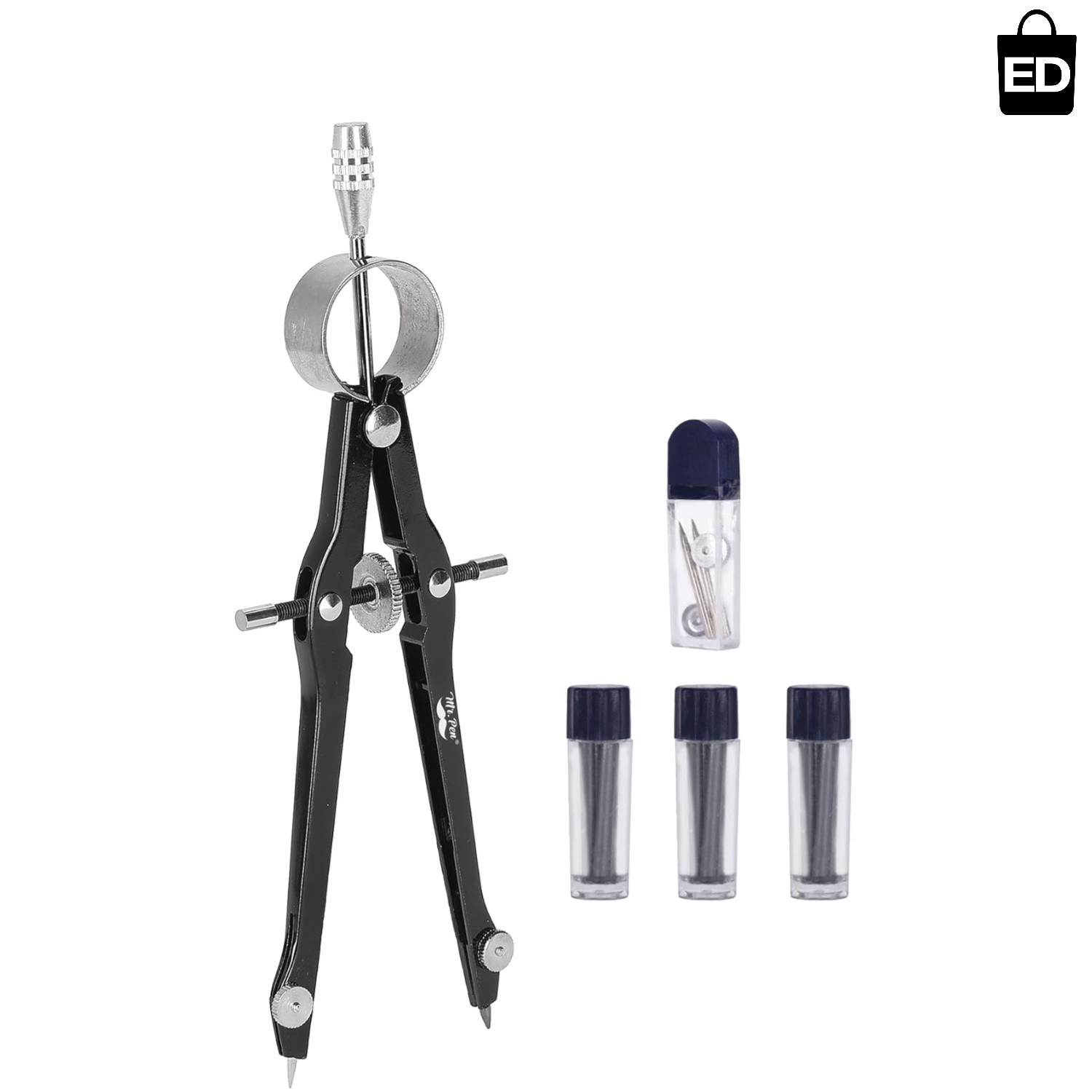 Multi-Purpose Professional Compass - Perfect for Drafting, Math & Art Projects