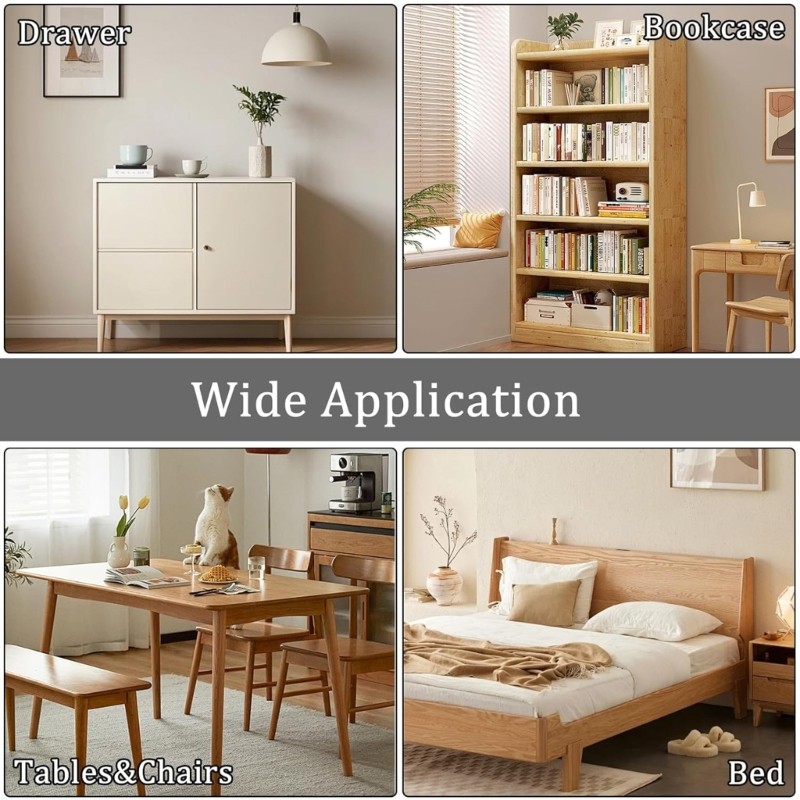 30PCS Steel Double Hole Figure 8 Connectors with Mounting Hardware for Furniture