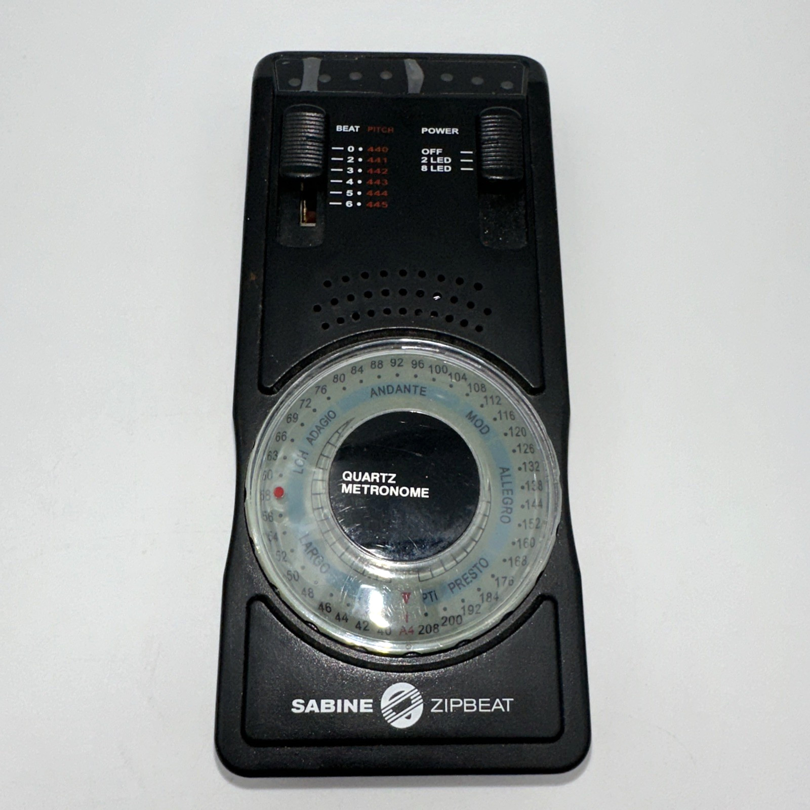 Sabine ZipBeat Quartz Metronome 9V 8-LED Kickstand Headphone Jack WORKING