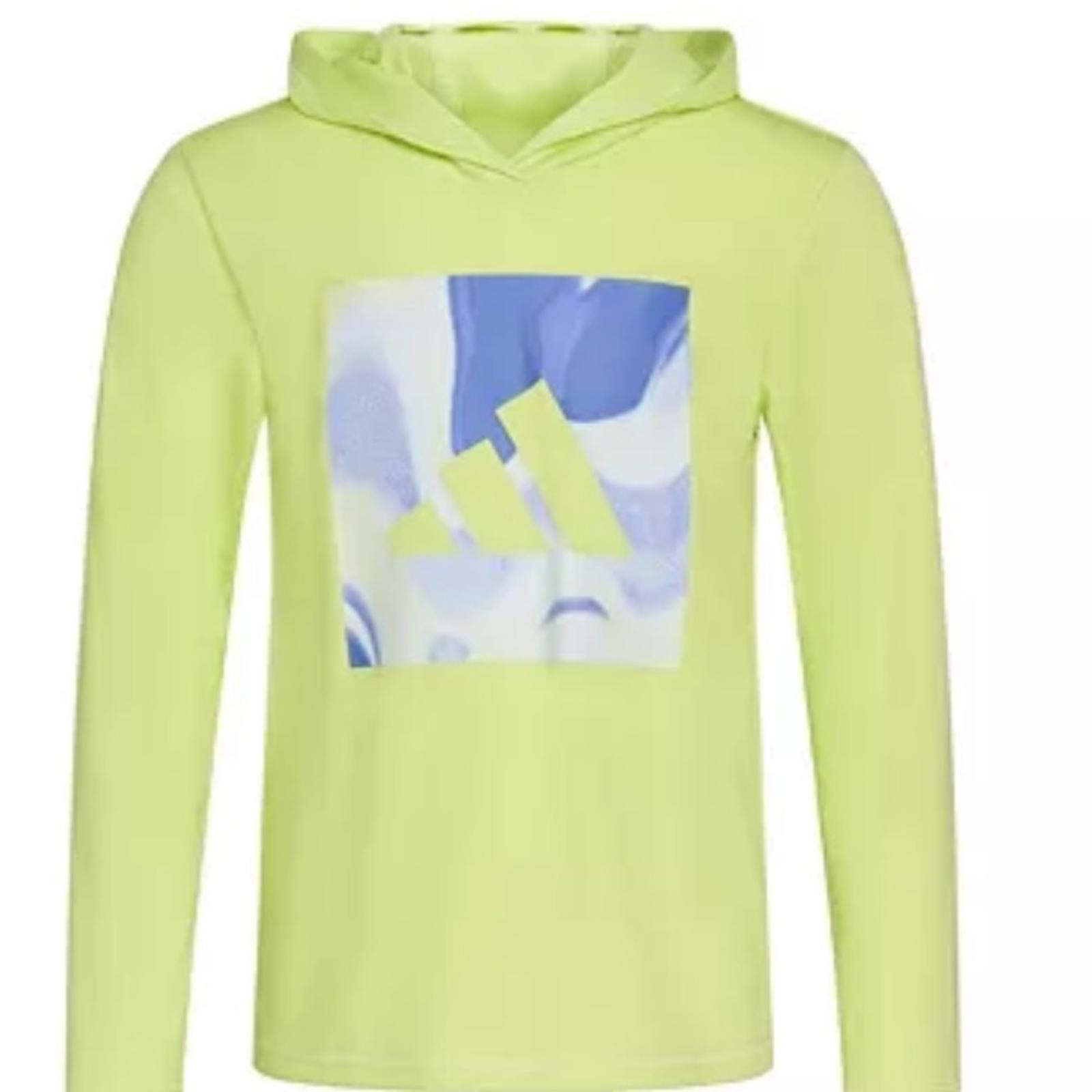 adidas Little Boys Hooded Polyester T-shirt, top size 4