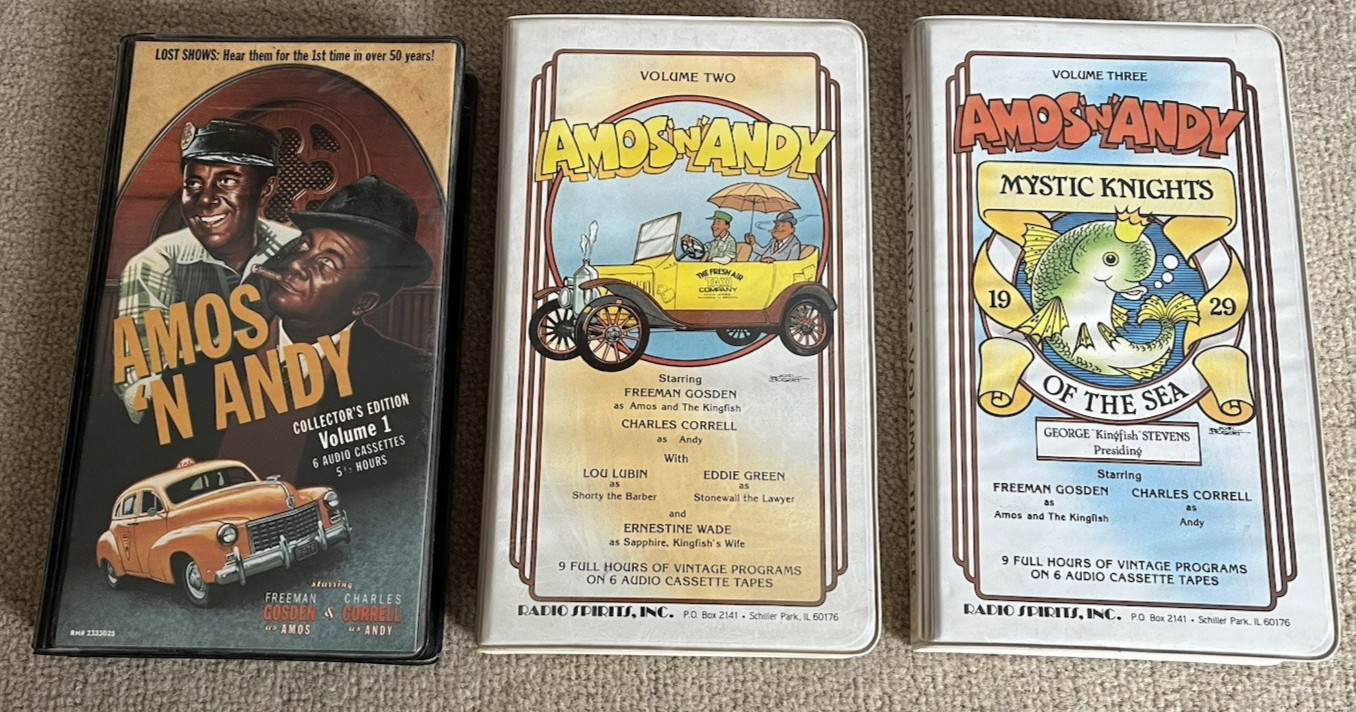 Amos'N'Andy Estate Lot of cassettes - 23 1/2 hours Volume 1 Volume Two Volume 3
