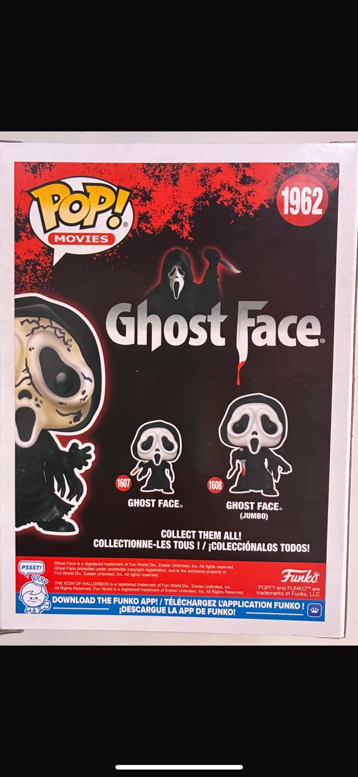 Funko Pop! TargetCon Exclusive Ghost Face 1962 Scream Vinyl Figure