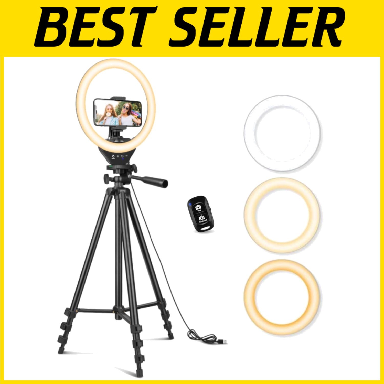 10" Ring Light with Tripod Stand & Phone Holder
