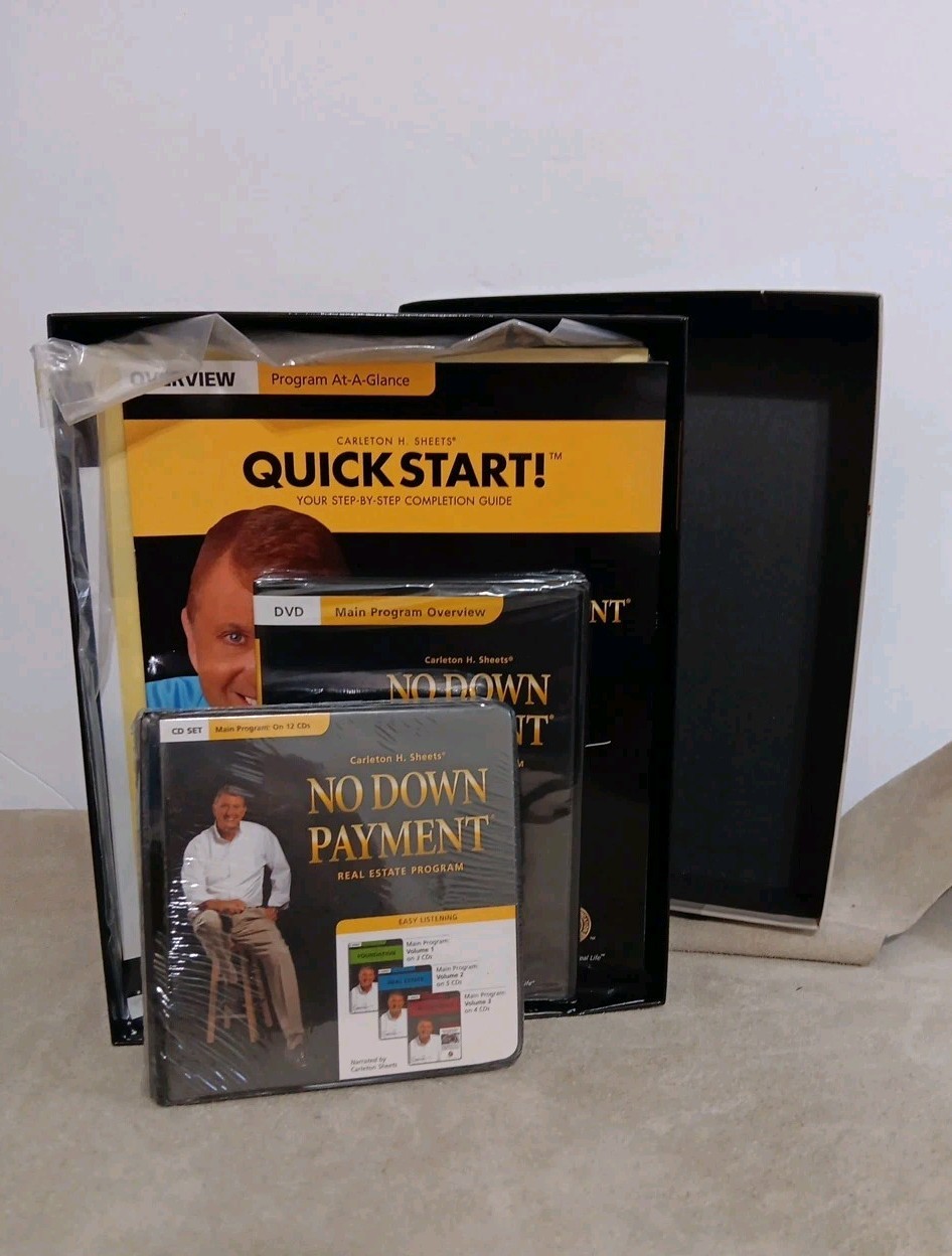 Carlton Sheets NO DOWN PAYMENT  Real Estate Investing Course Set NEW