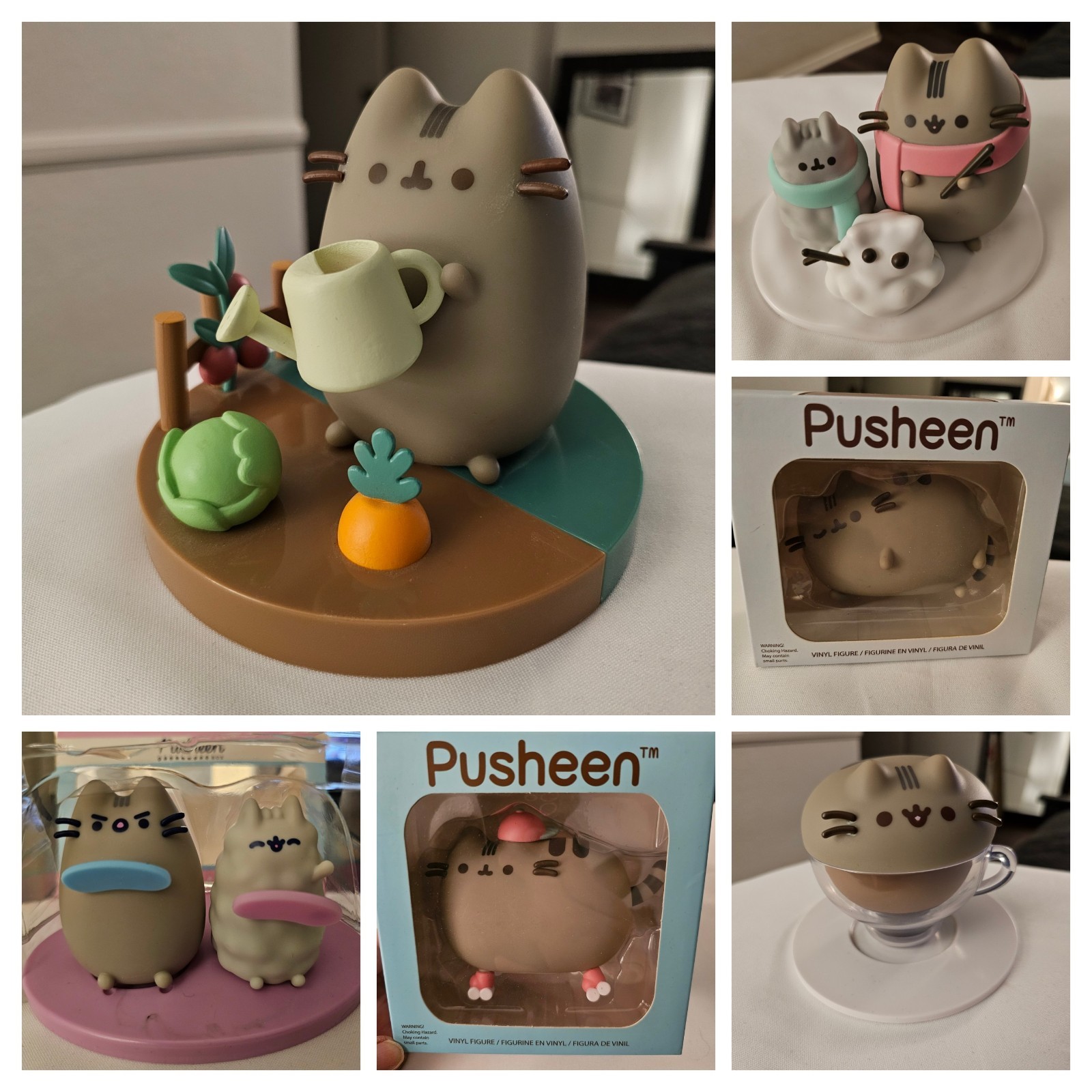 Culture Fly Pusheen Box Exclusive Pusheen Vinyl Figure Lot of 6 Spring, Winter