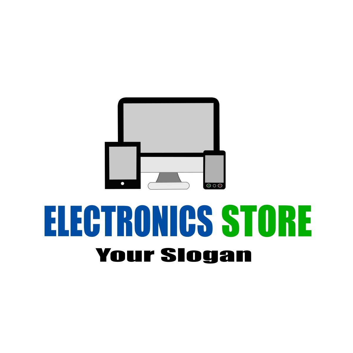 Premade Business Electronics Logo Template Design for Electronics Store