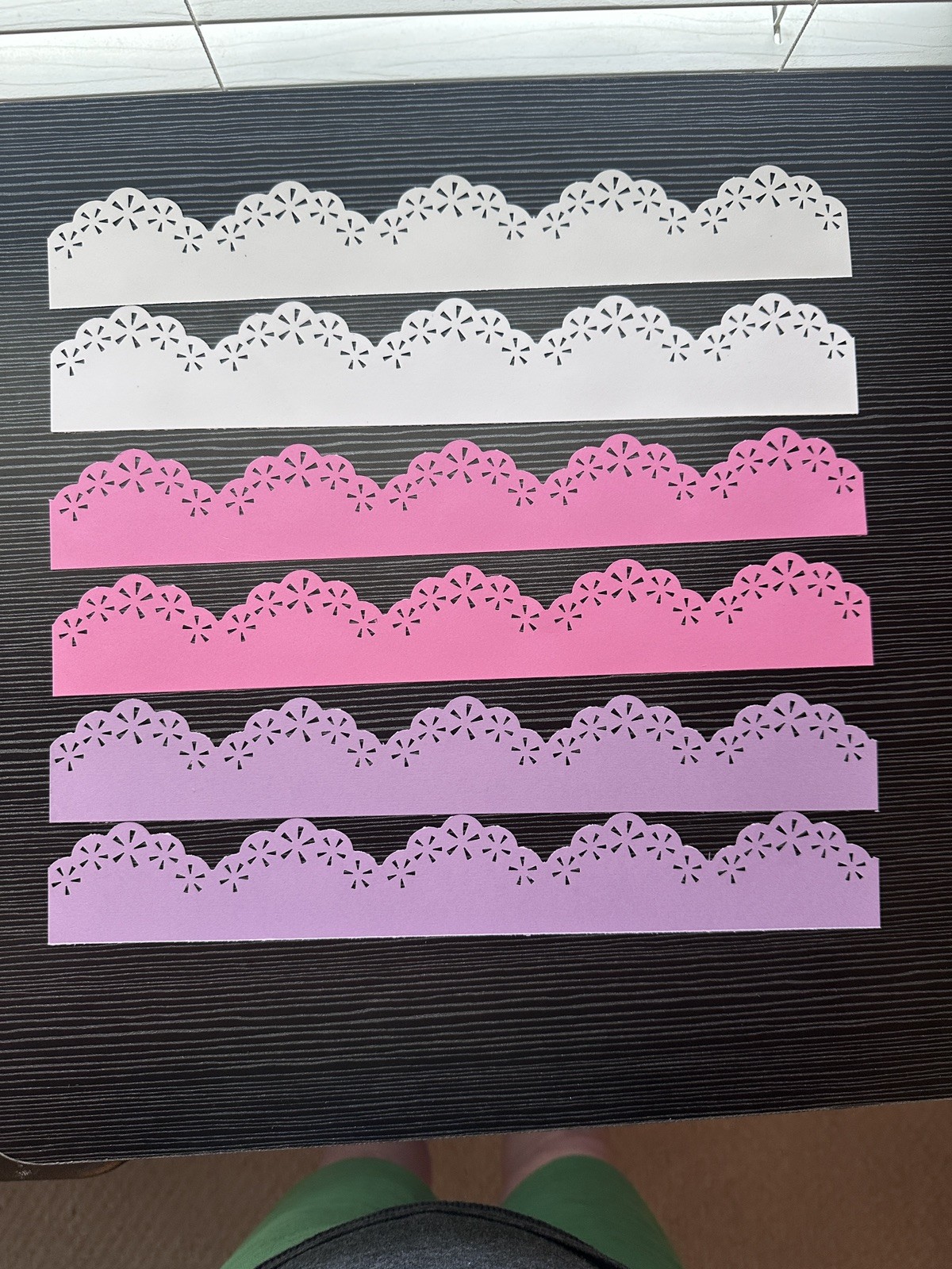 Creative Memories DAZZLE Border Die Cut Scrapbook 12” 6 Pieces 