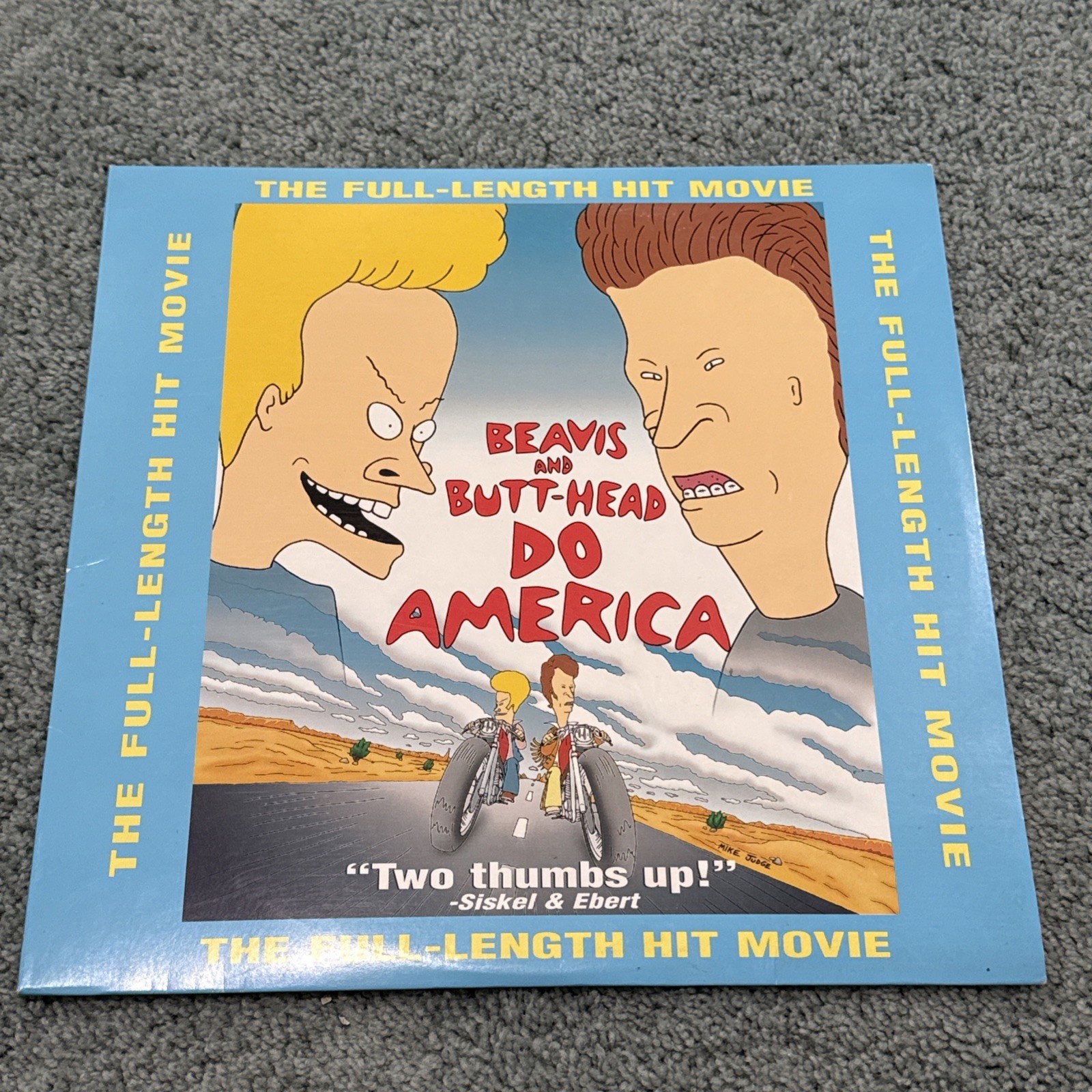 Beavis & Butt-Head: Do America Laserdisc 1996 VG