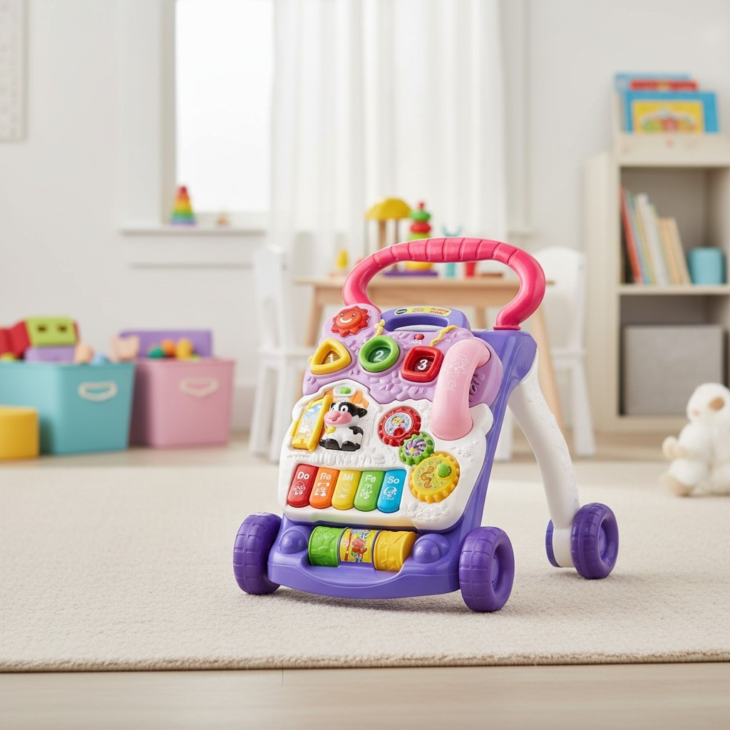Vtech Sit-to-Stand Learning Walker in Lavender - Developmental Toy for Toddlers