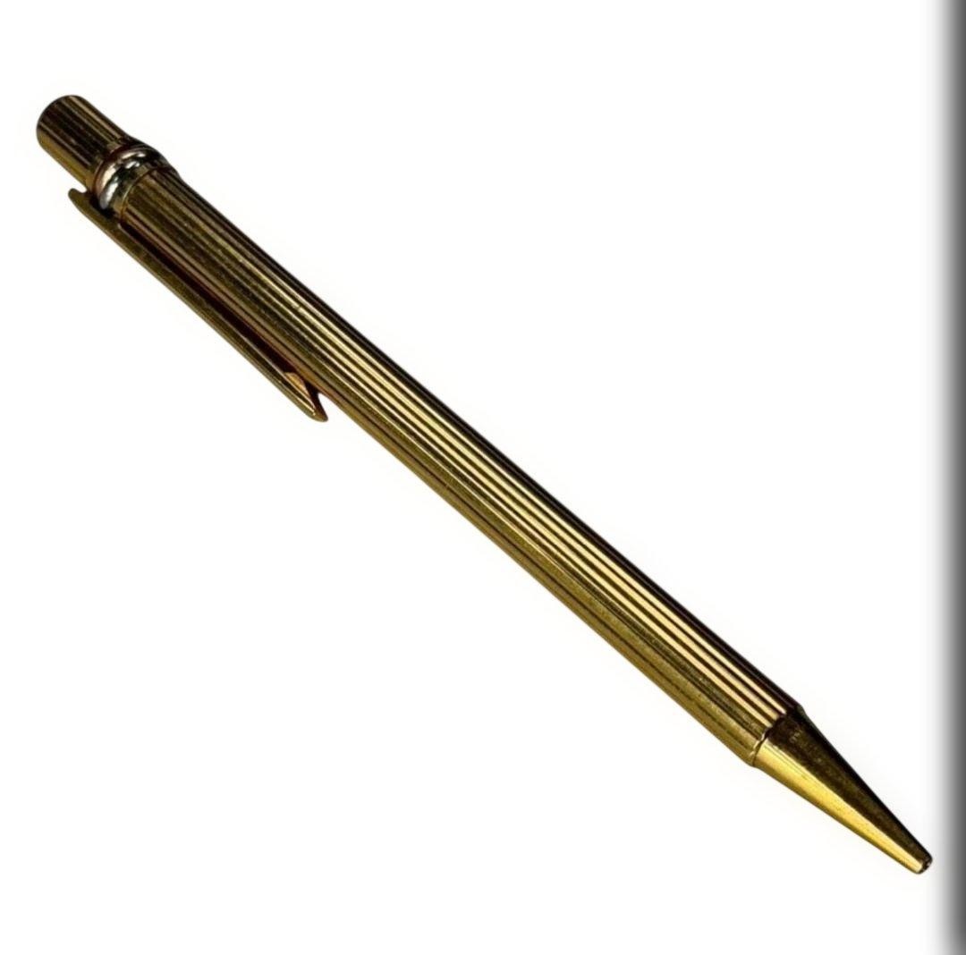 Cartier Twistballpoint Pen Gold Color Writing Confirmed
