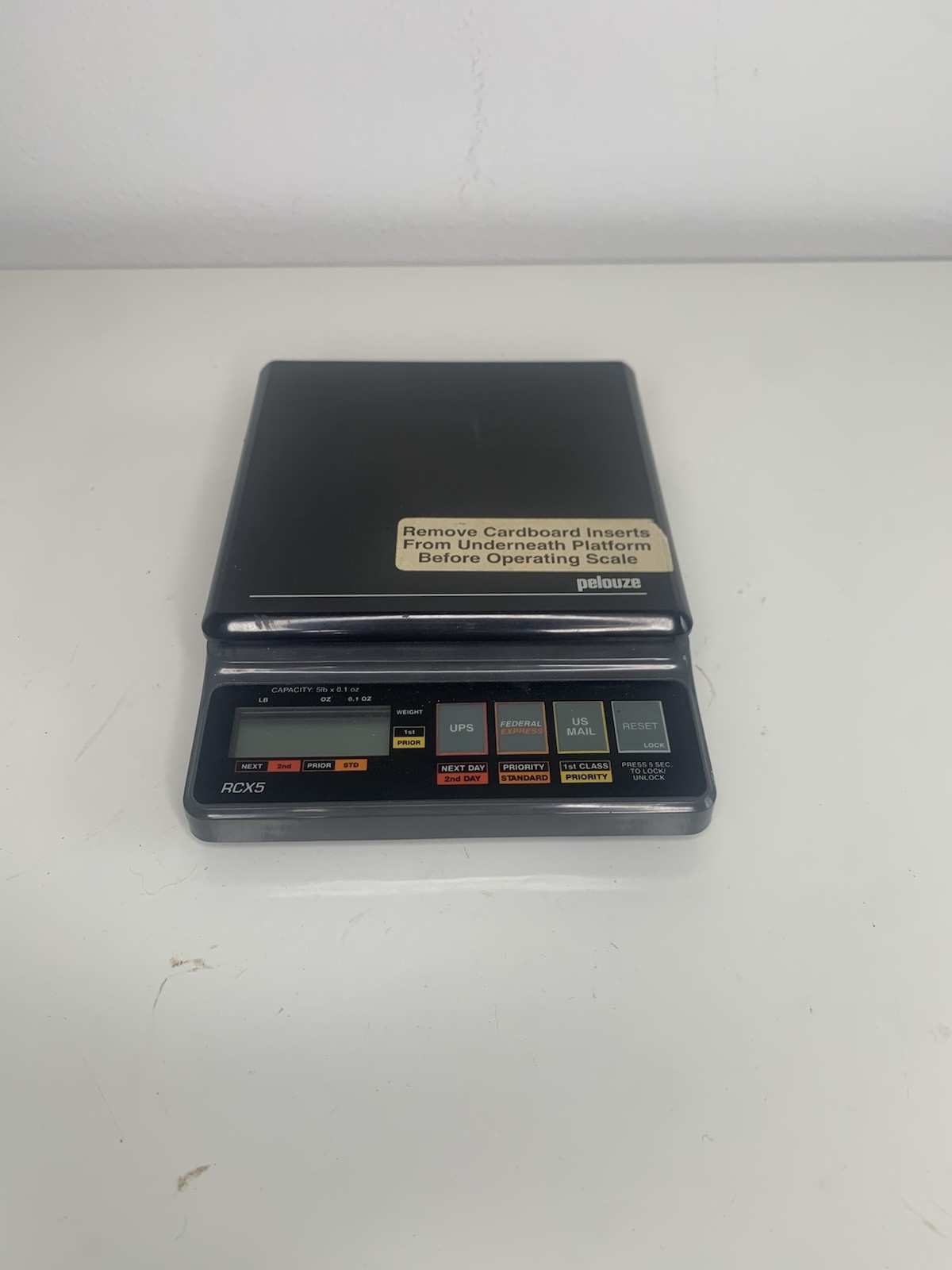 Pelouze RCX5 Digital Electronic Postal Scale 5 Lb Capacity Untested As-Is